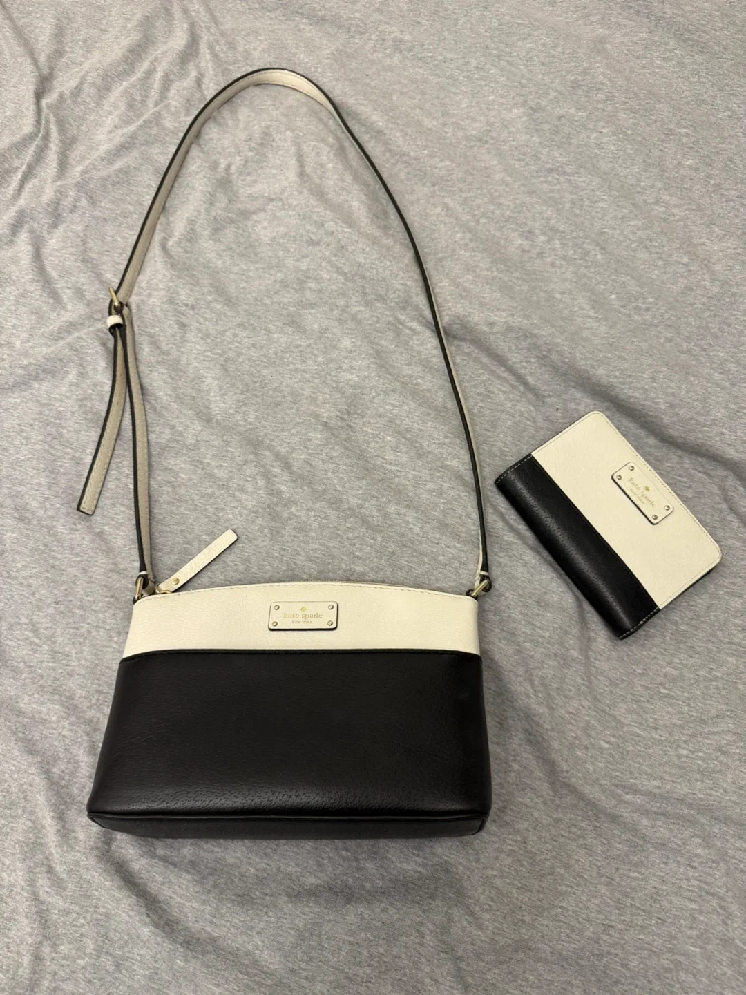 Kate Spade Black & White Crossbody Bag
