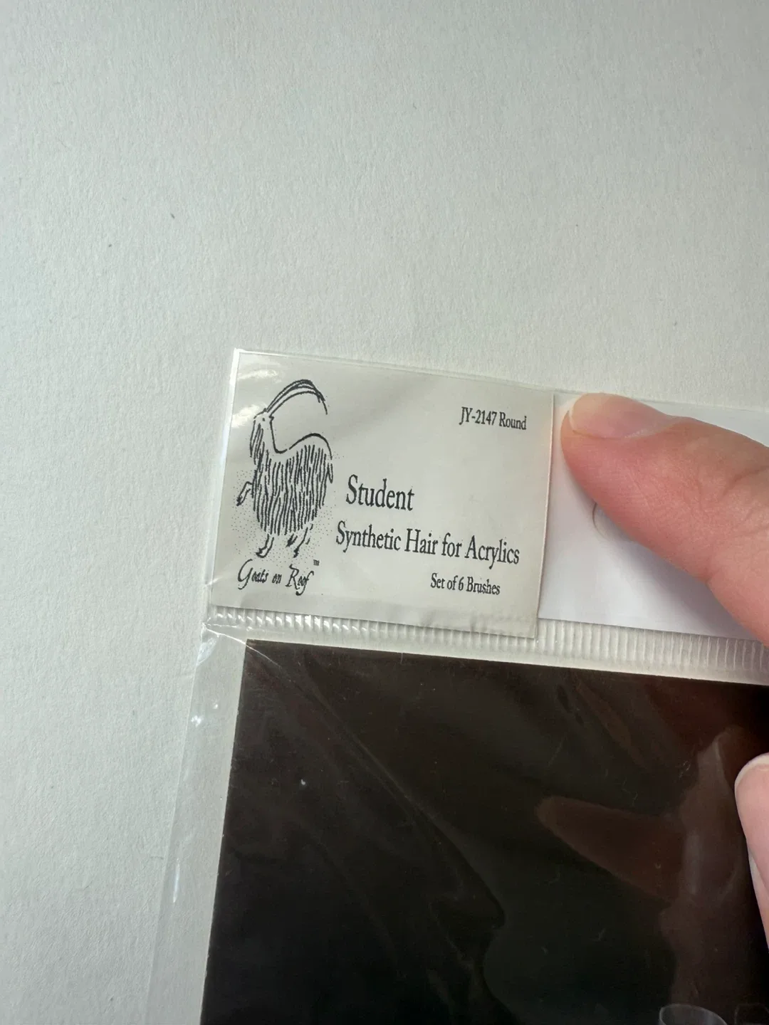 Round synthetic brushes - set of 6 image indicator(3)