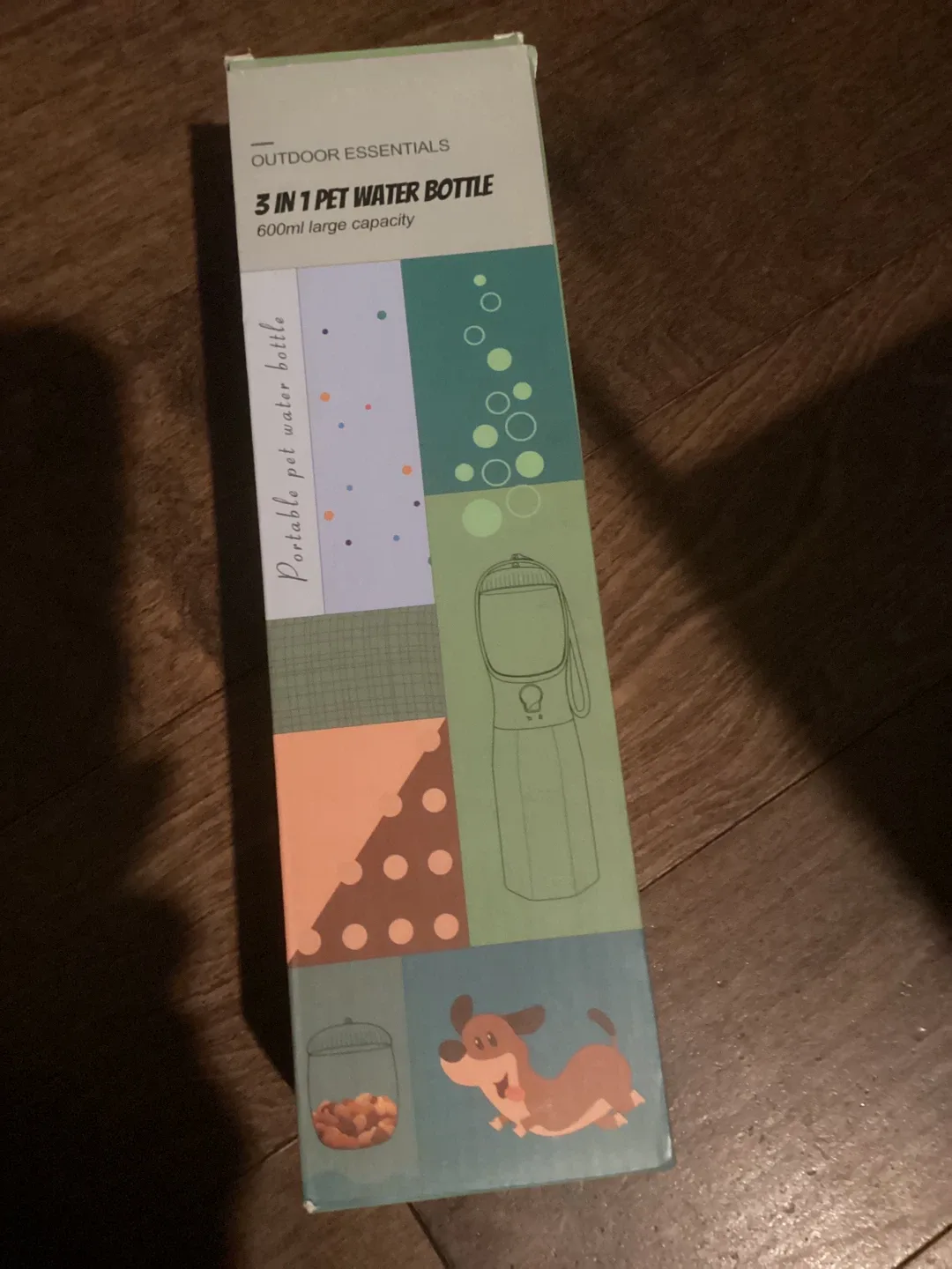 New 3 in 1 Pet Water Bottle 600ml image indicator(3)