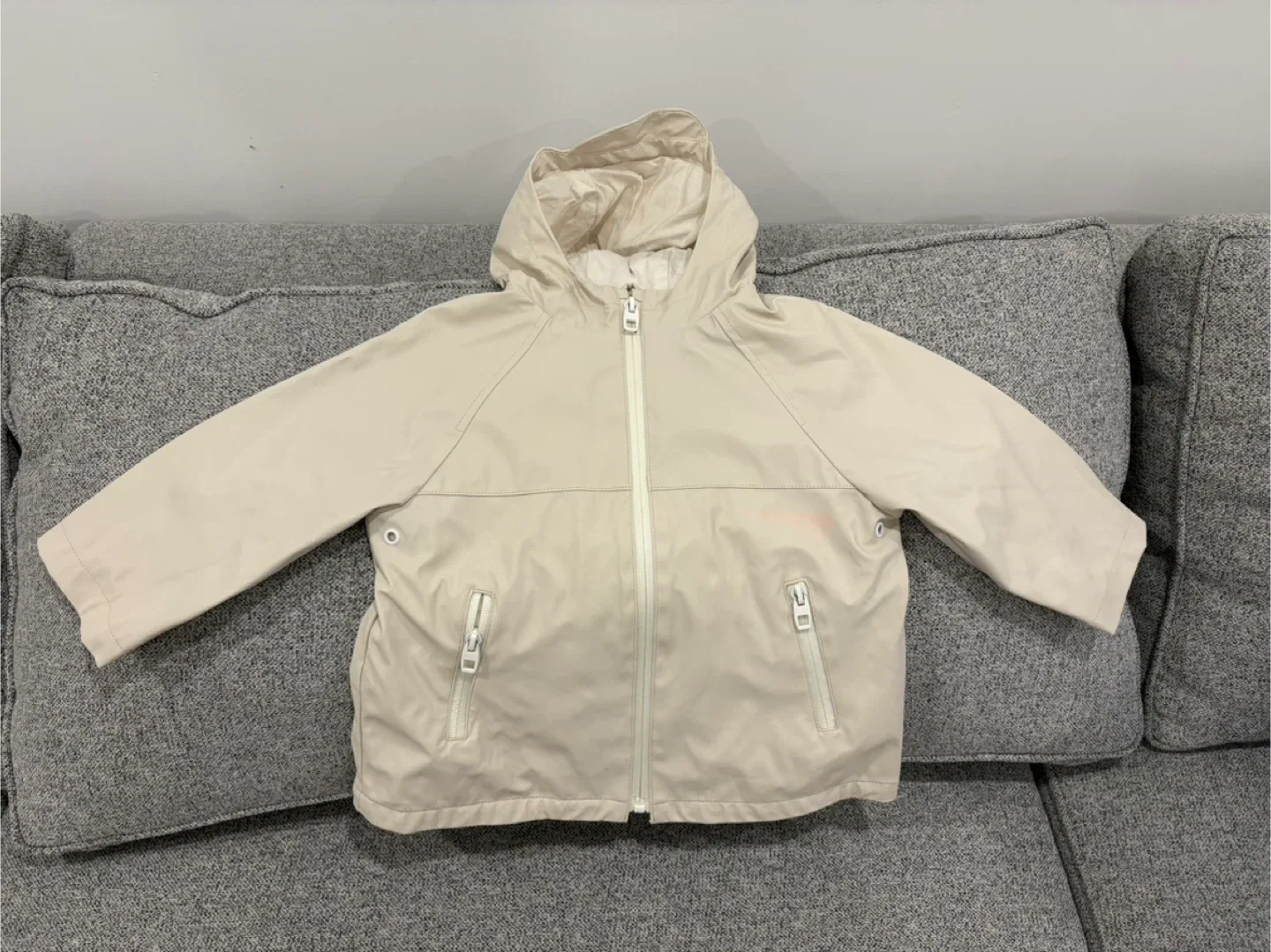 Zara Kids Beige Rain Jacket image indicator(2)