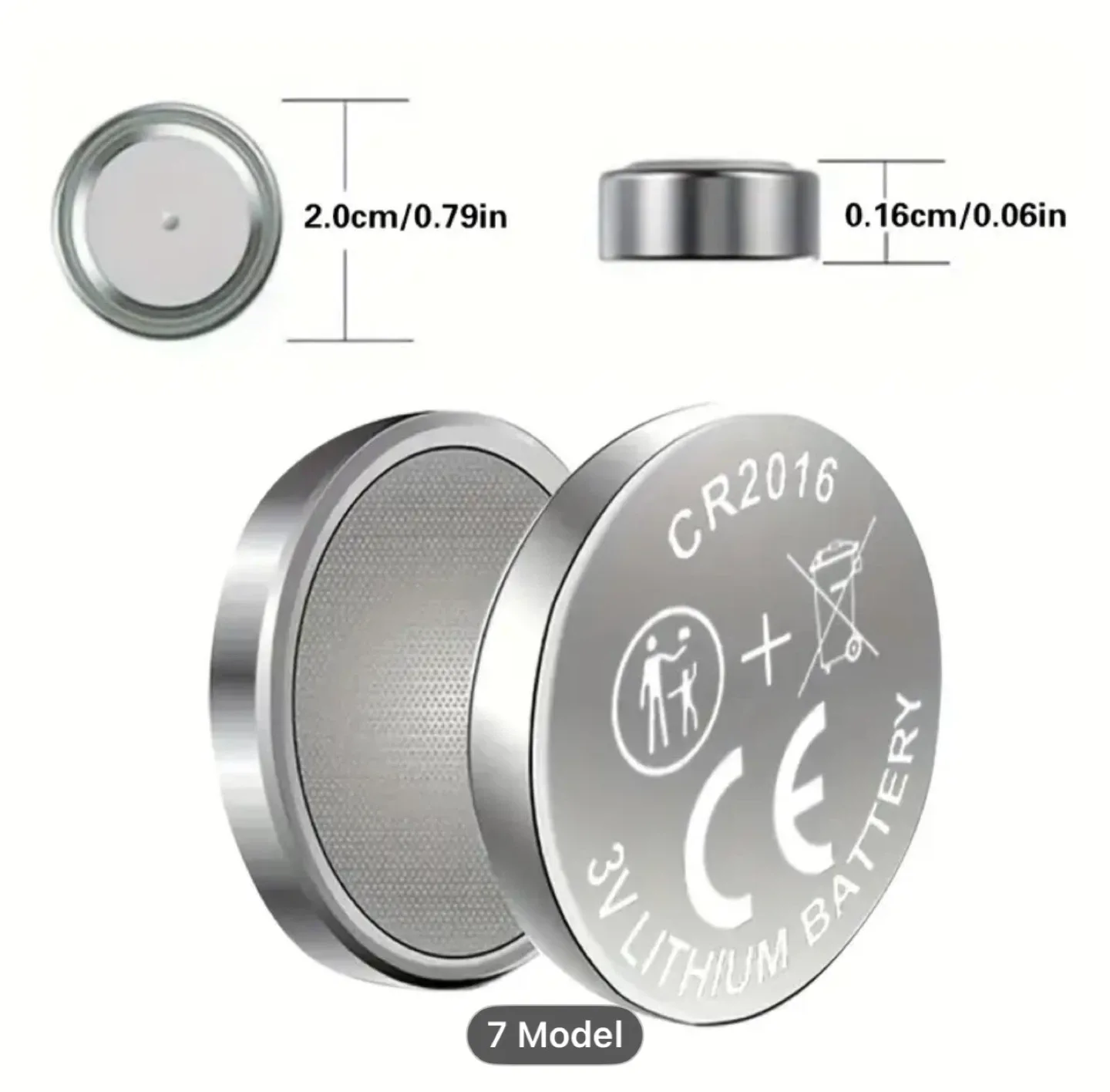 1pcs Car Key CR2016 Button Batteries image indicator(2)