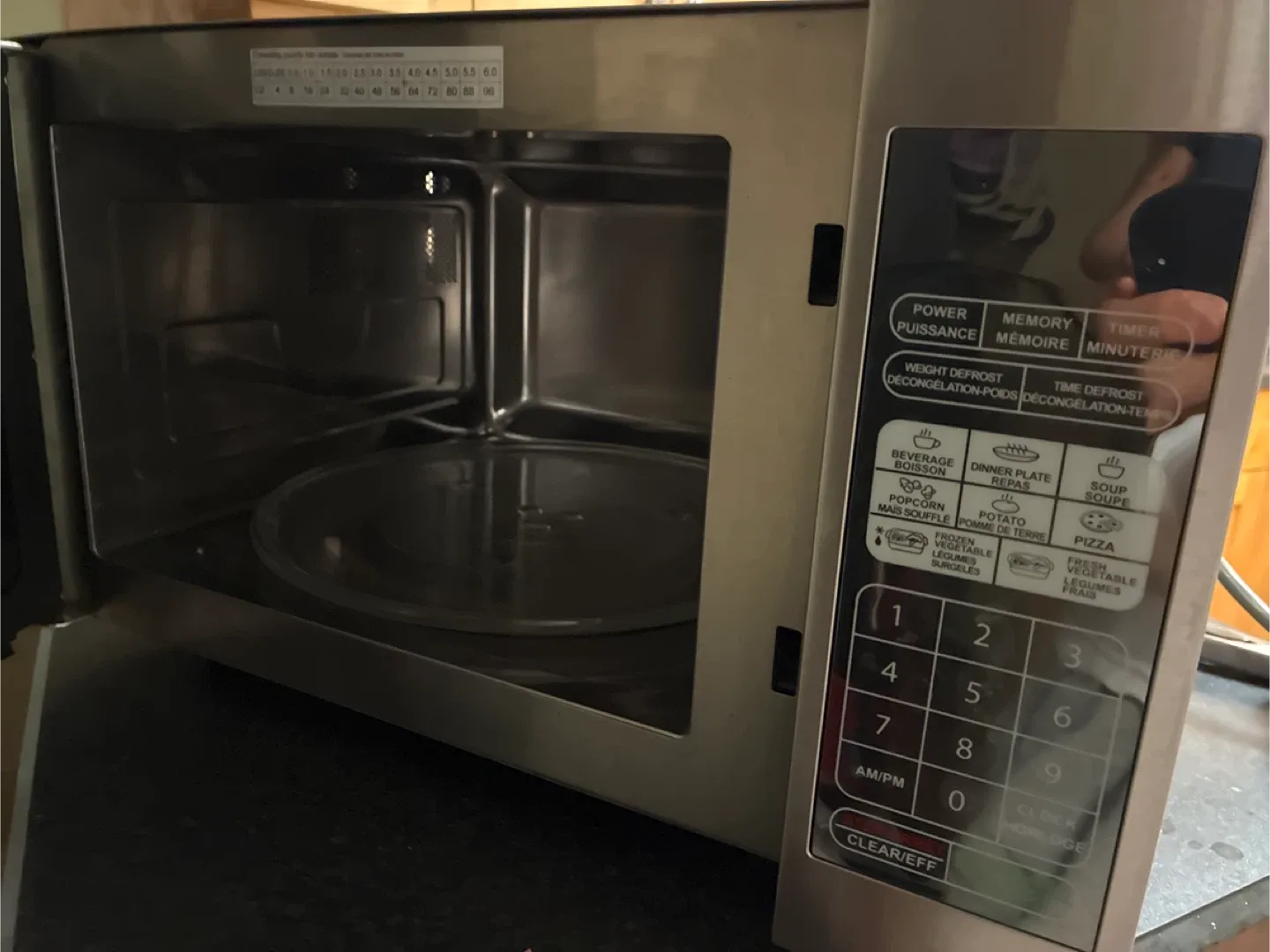 Sanyo Euro Touch Microwave image indicator(2)