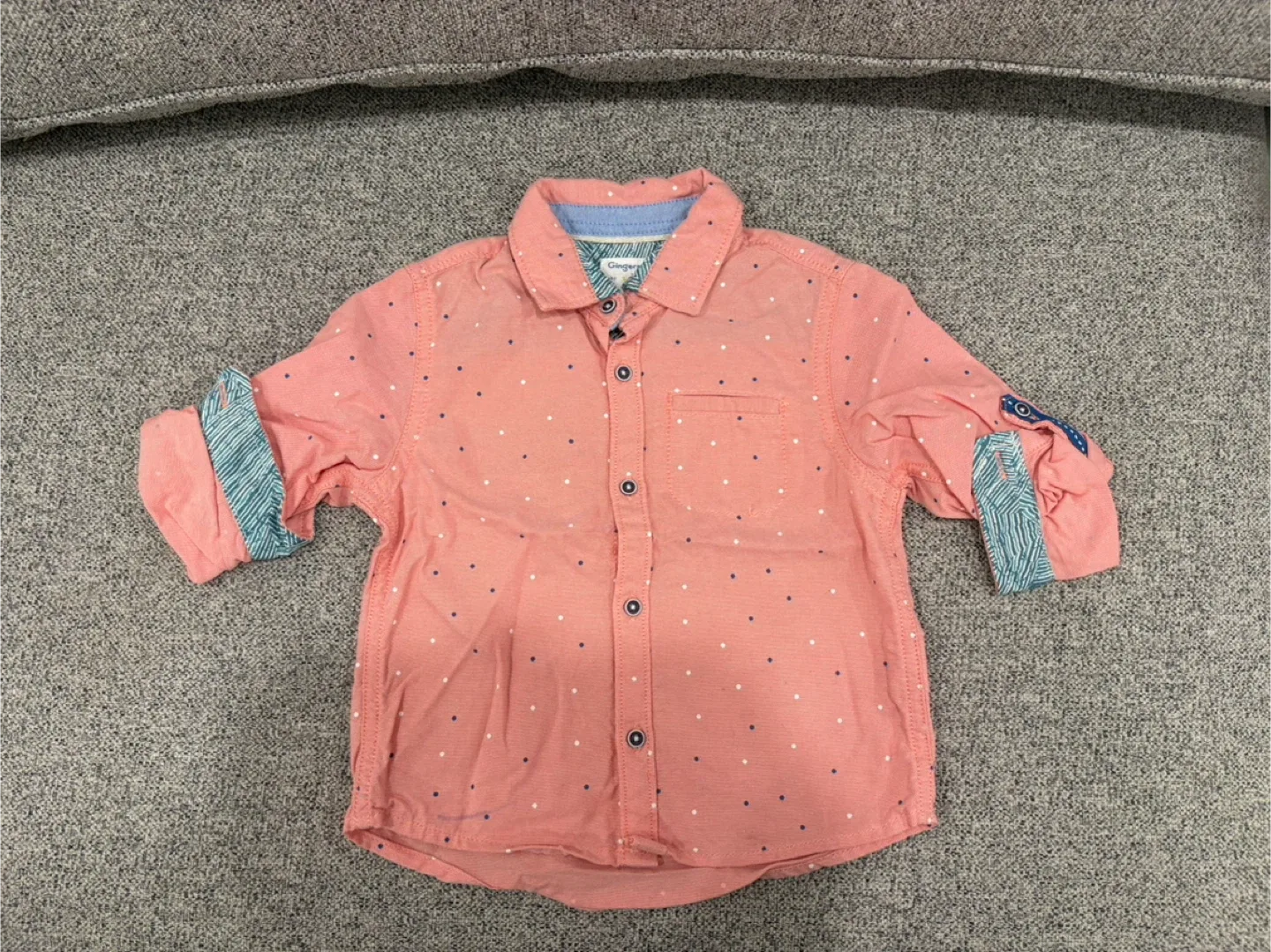 Gingersnaps Button Down Shirts - age 2-3 image indicator(3)