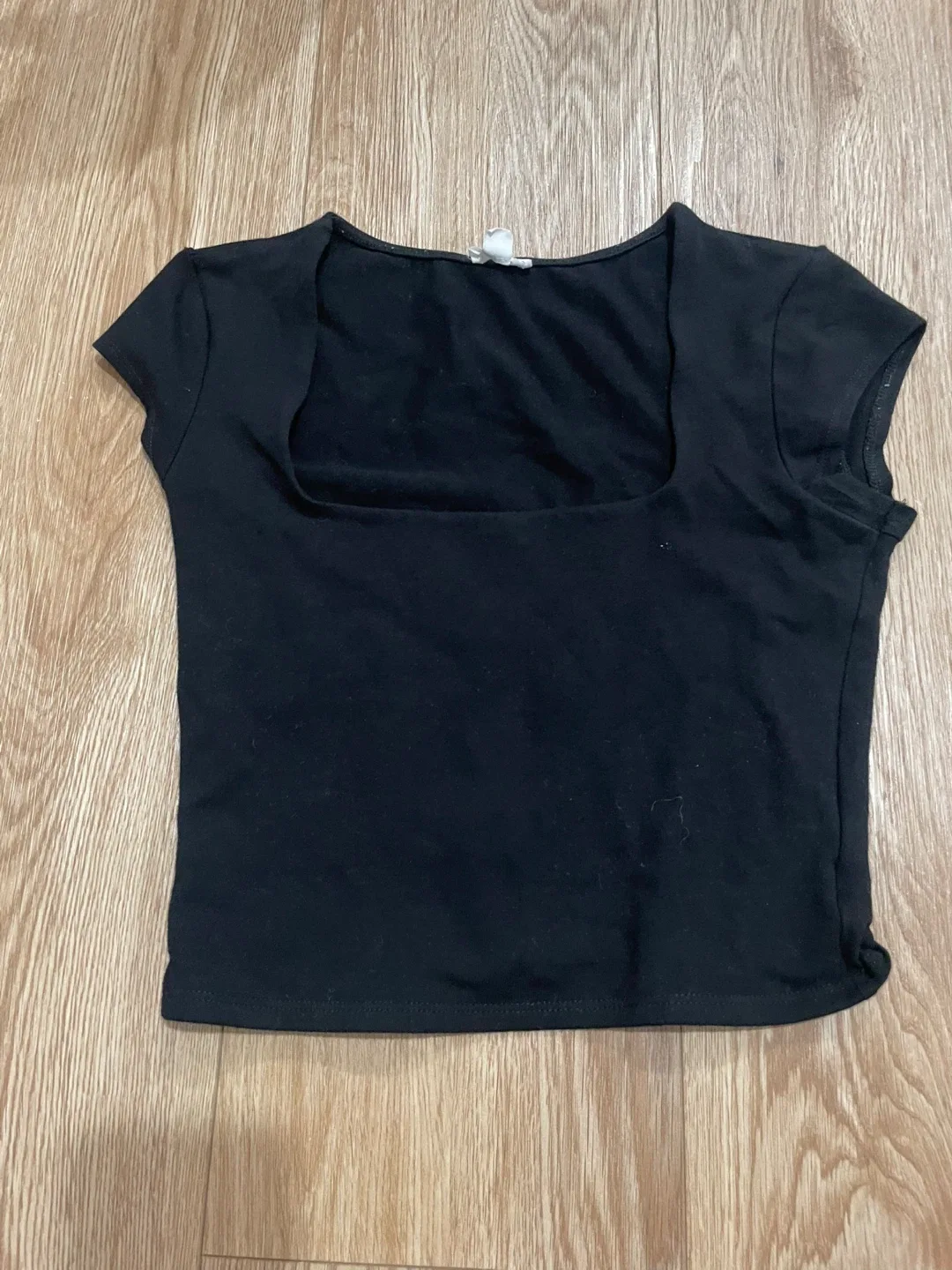 Garage Black Square Neck Top - XS