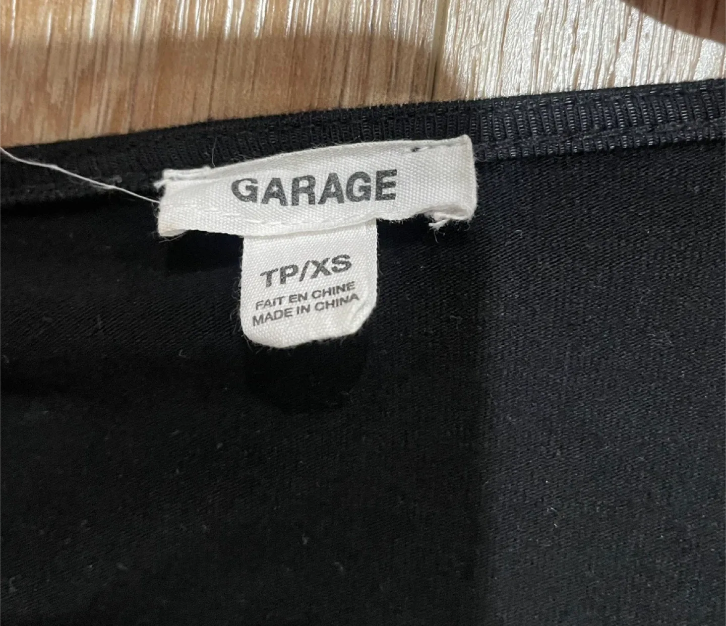 Garage Black Square Neck Top - XS image indicator(2)
