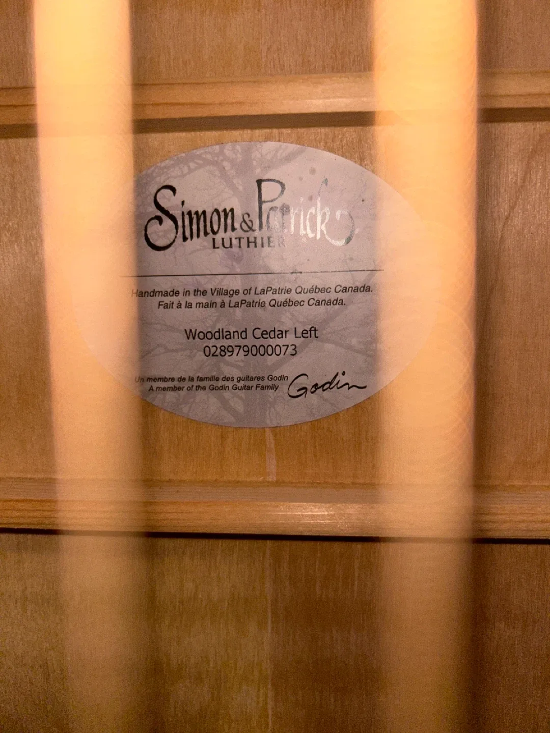 Simon & Patrick Woodland Cedar Lefthanded Guitar image indicator(2)