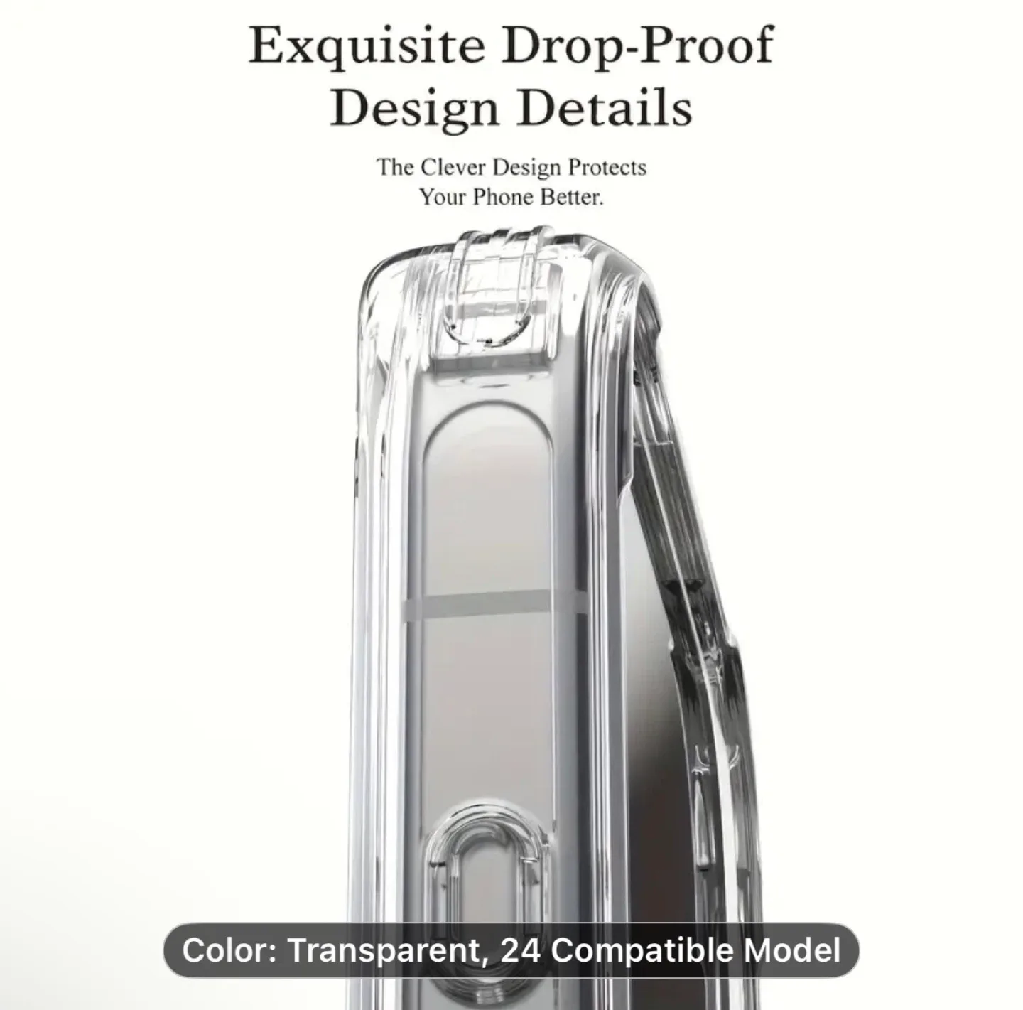 A Slim And Shockproof Transparent Case image indicator(2)