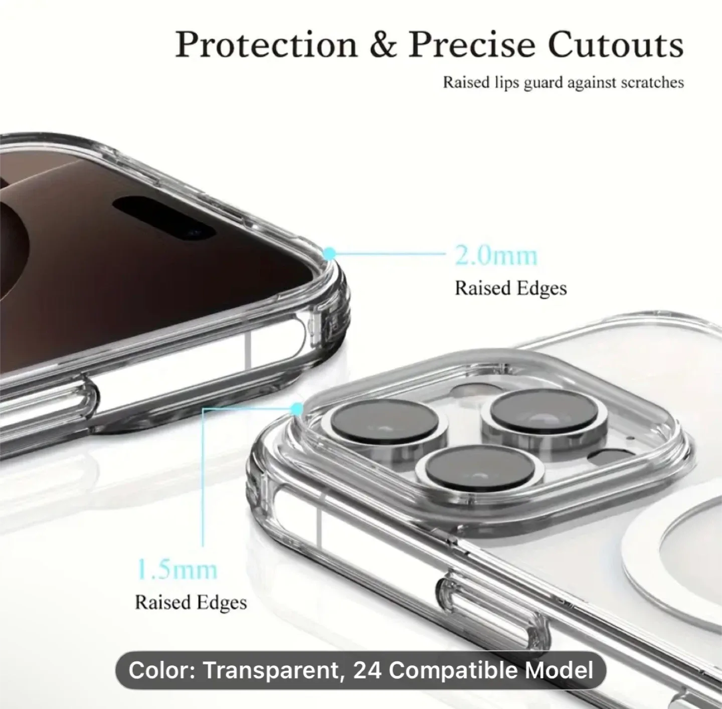 A Slim And Shockproof Transparent Case image indicator(5)