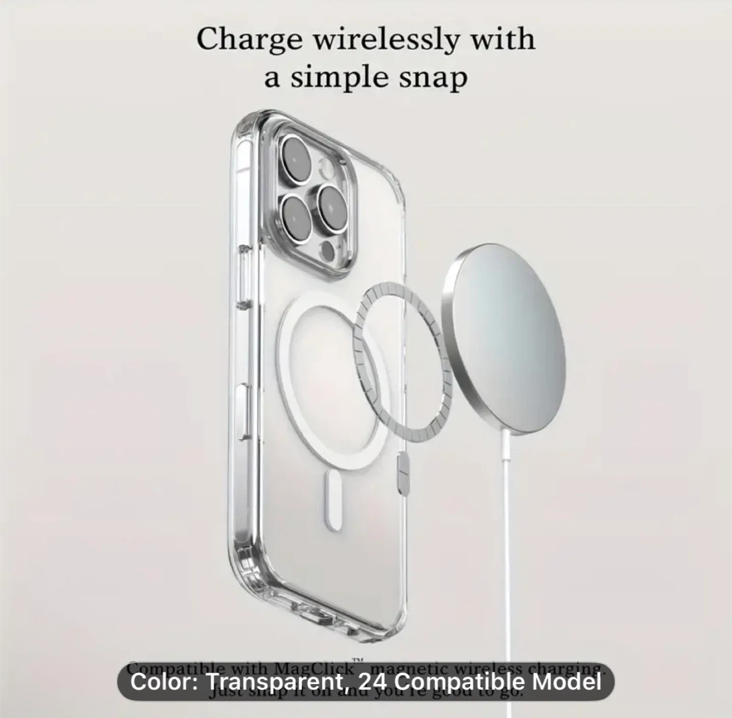 A Slim And Shockproof Transparent Case image indicator(8)