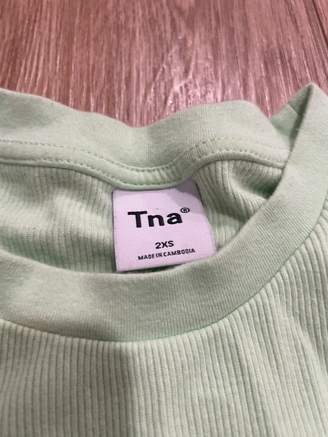 TNA Ribbed T-Shirt - 2XS - Light Green image indicator(2)