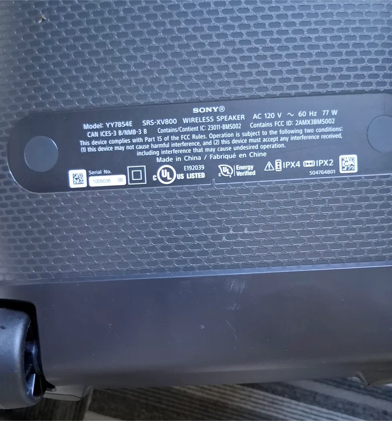 Sony SRS-XV800 Wireless Speaker image indicator(2)