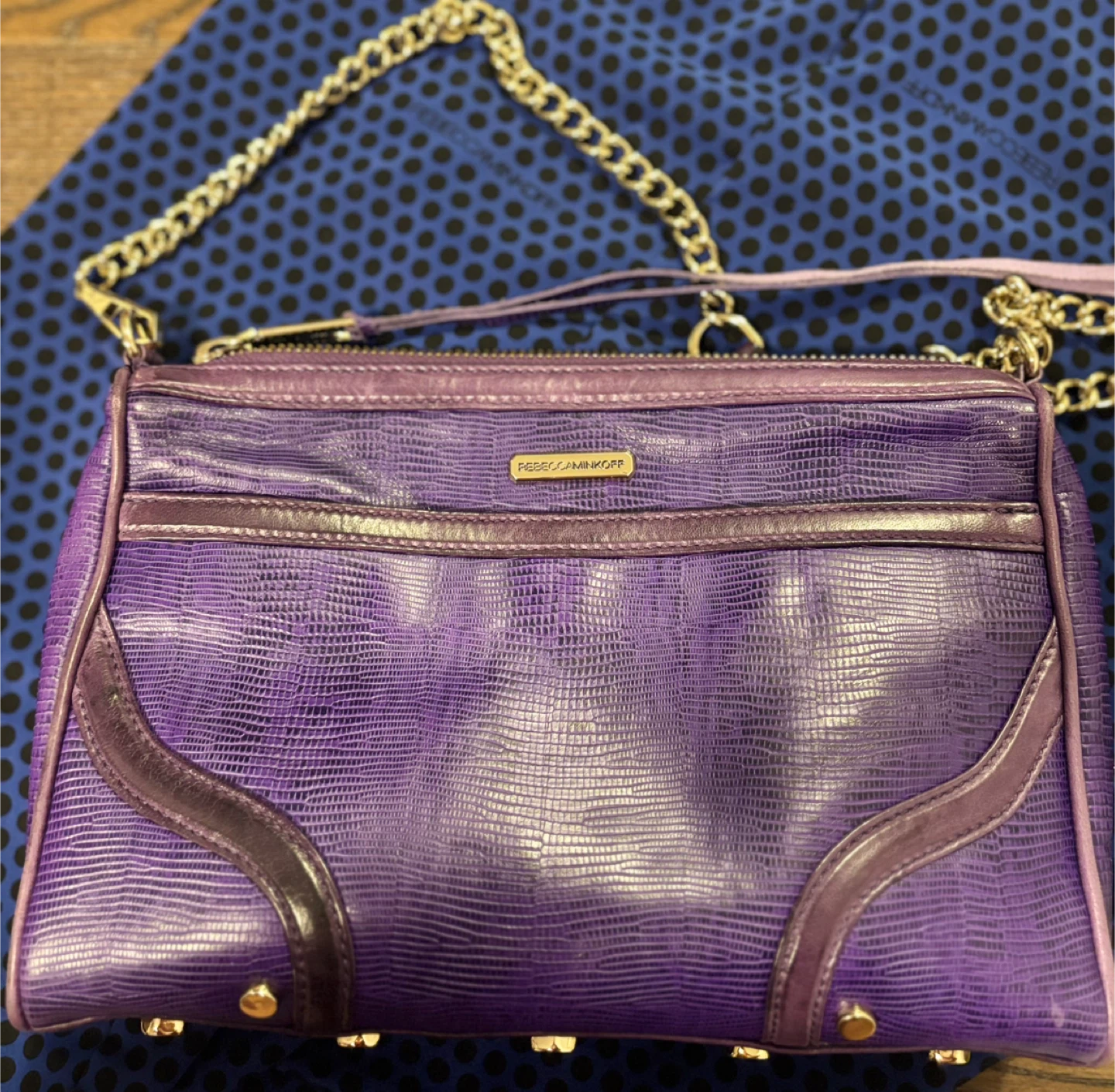 Rebecca Minkoff Purple Crossbody Bag - photo 2