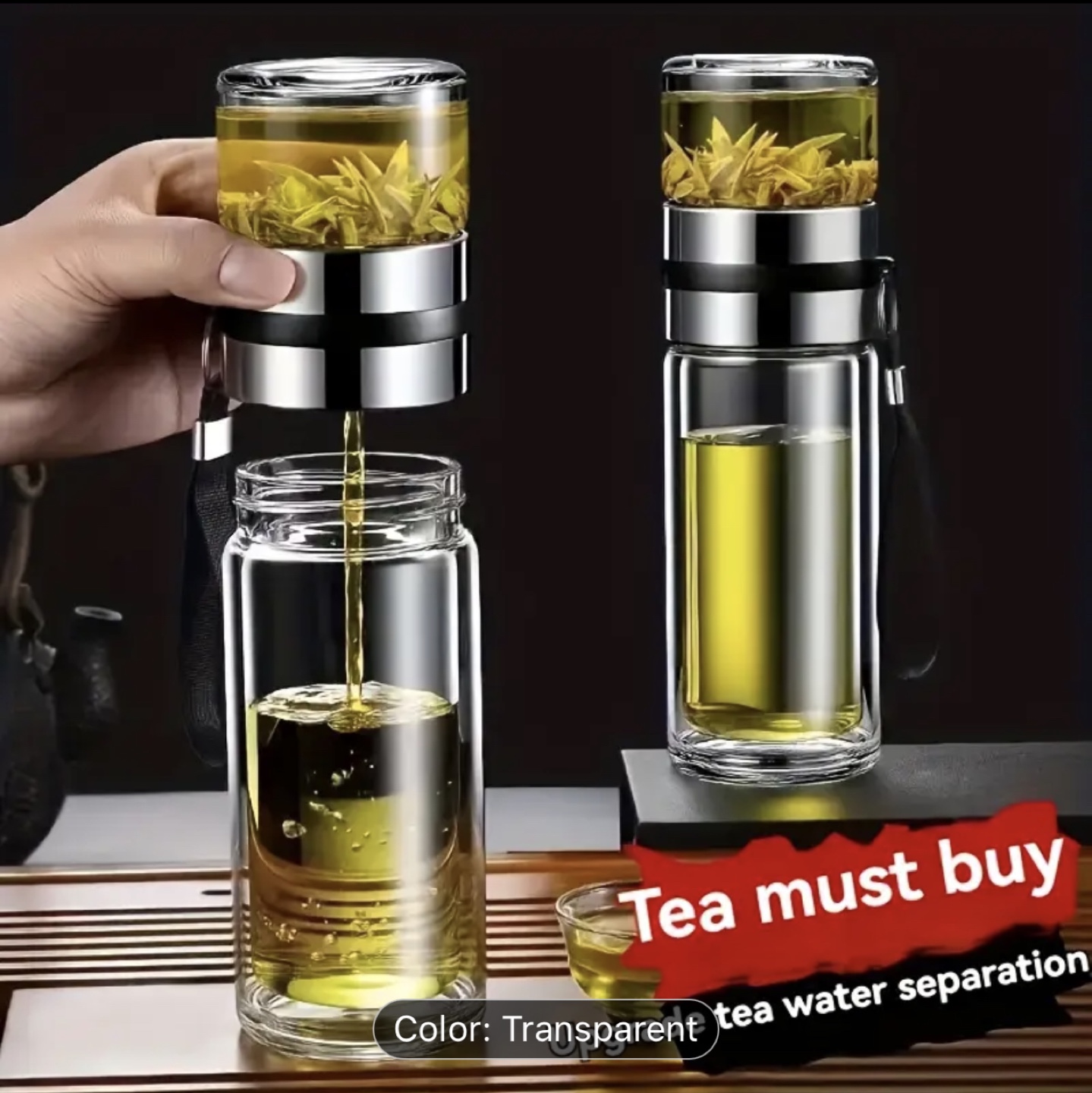 Brand New-Tea Water Separation Bottle - 380ml - photo 2