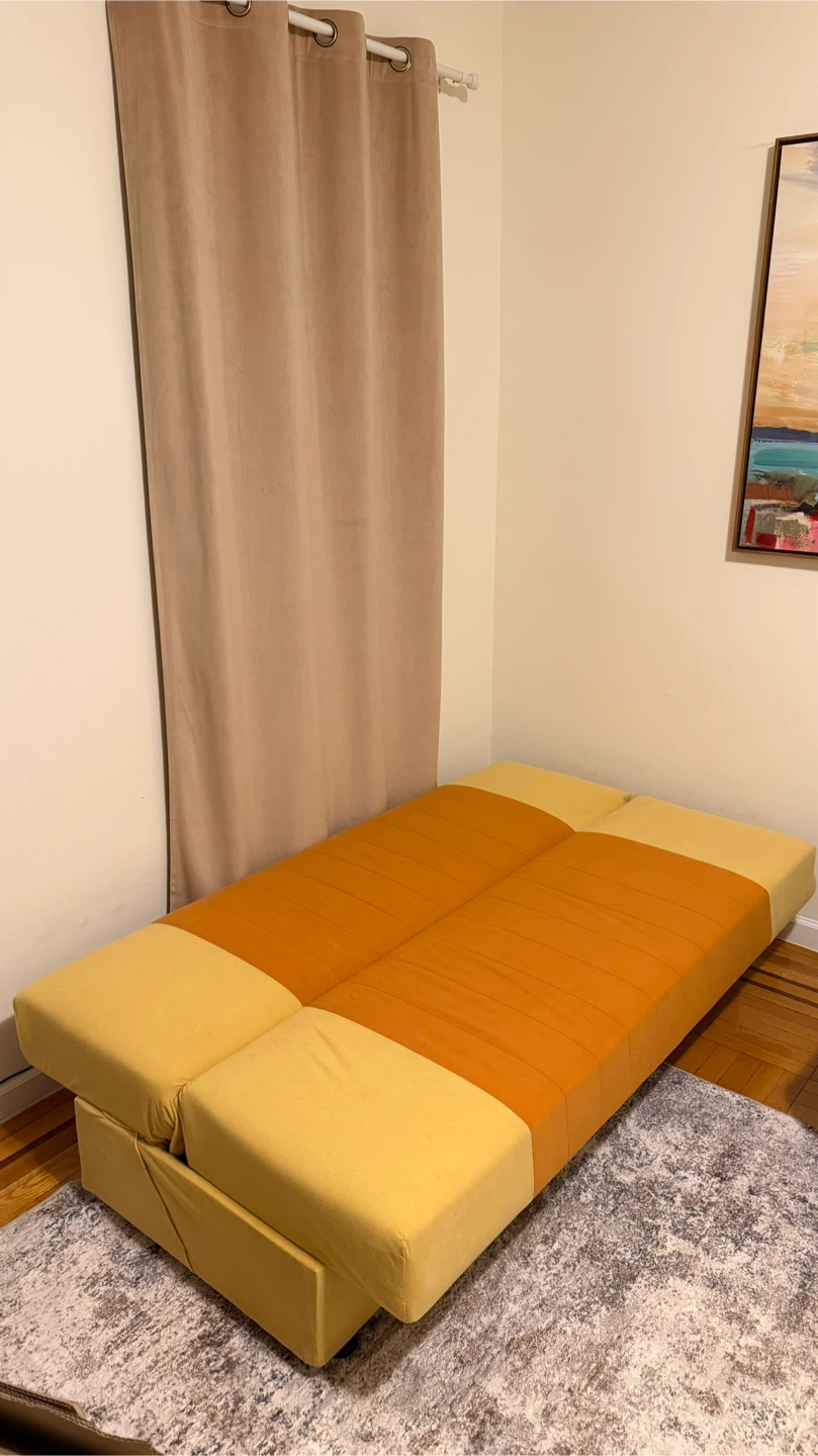 Yellow & Orange Sofa Bed