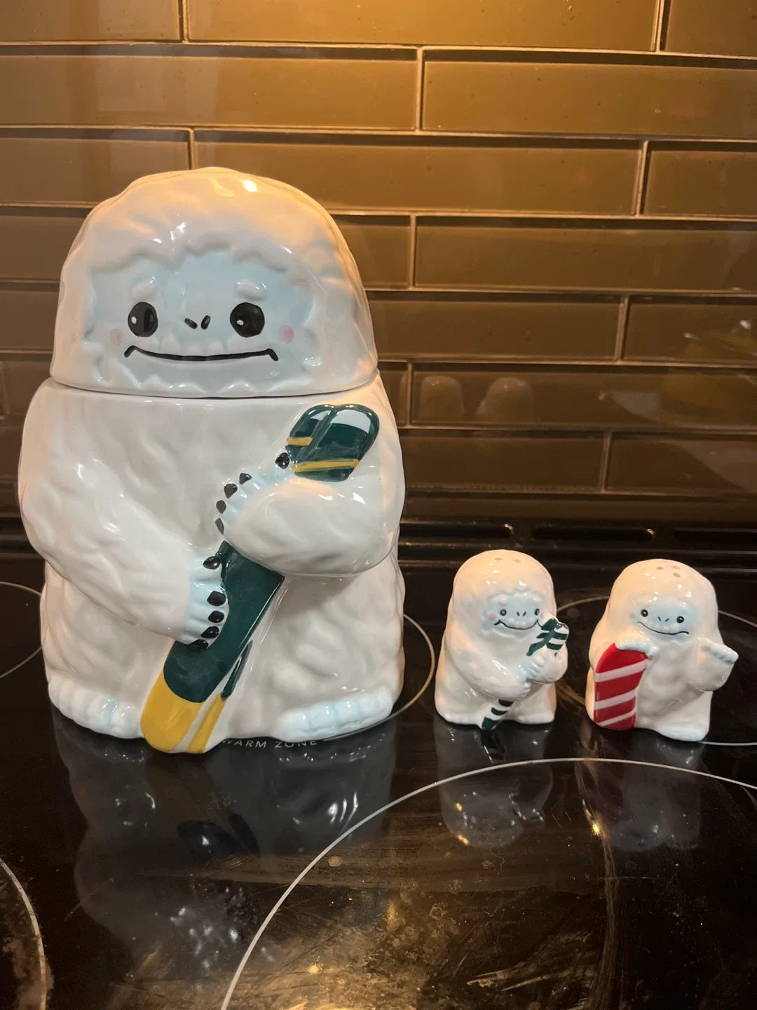 Yeti Cookie Jar with Salt & Pepper Shakers