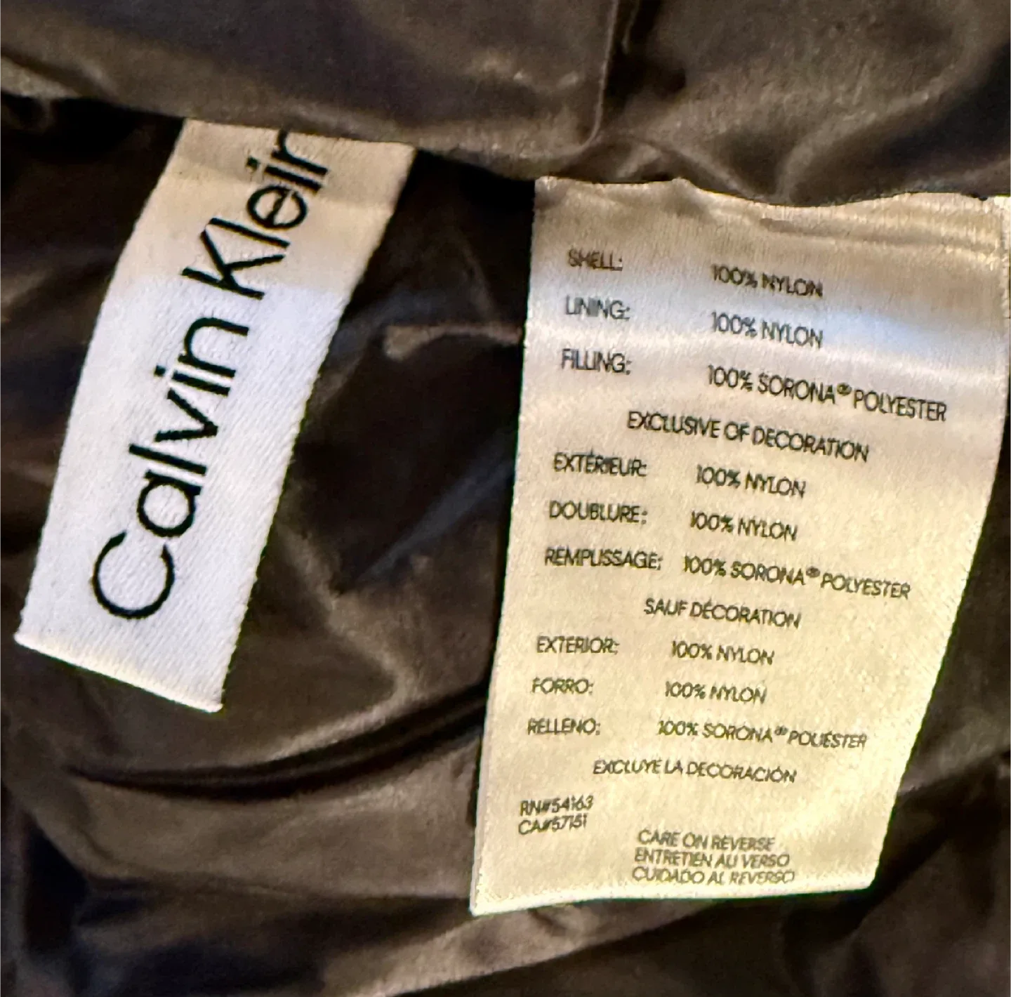 Calvin Klein Water Resistant Puffer Jacket - Men’s Size Medium image indicator(5)