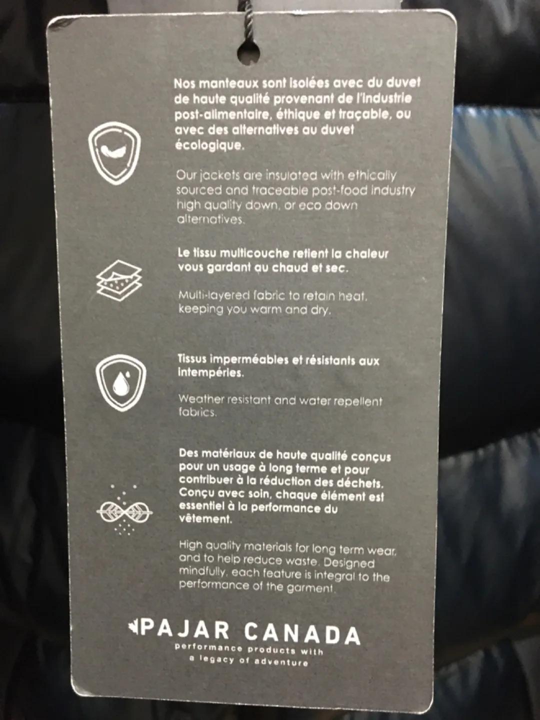 Pajar Black Puffer Jacket image indicator(5)