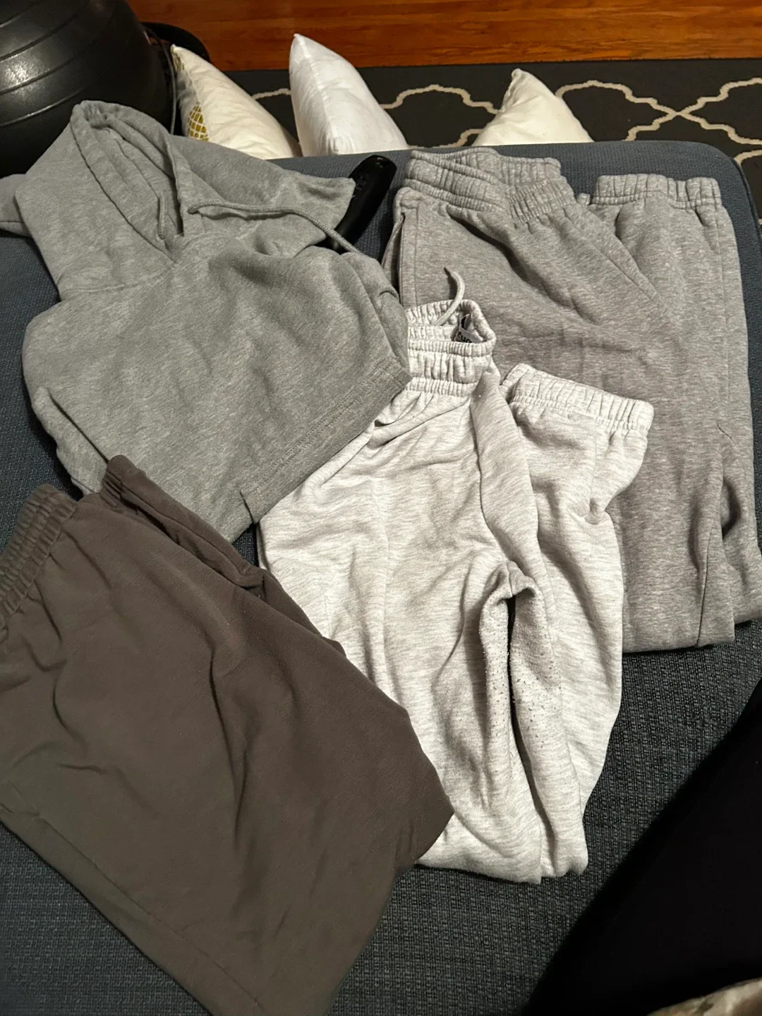 Assorted Sweatpants and a hoodie #freecycle