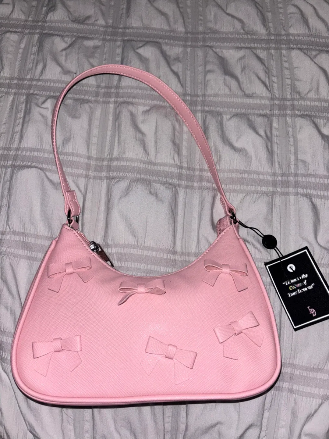 Luv Betsey Pink Bow Shoulder Bag