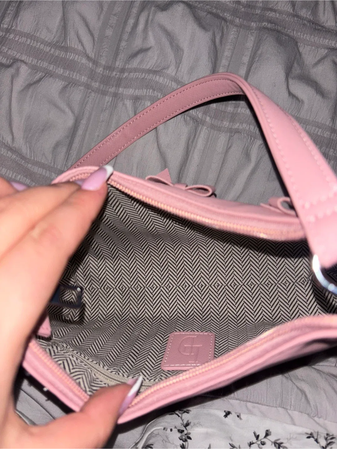 Luv Betsey Pink Bow Shoulder Bag image indicator(3)