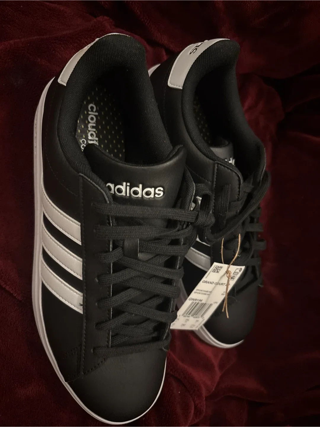 Adidas Grand Court Base Sneakers - Black/White