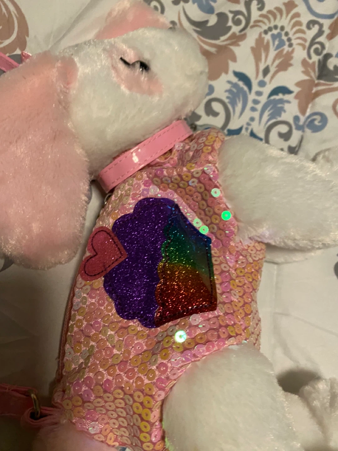 Poodle Co. Plush Dog Purse - Sparkly & Cute! - photo 2