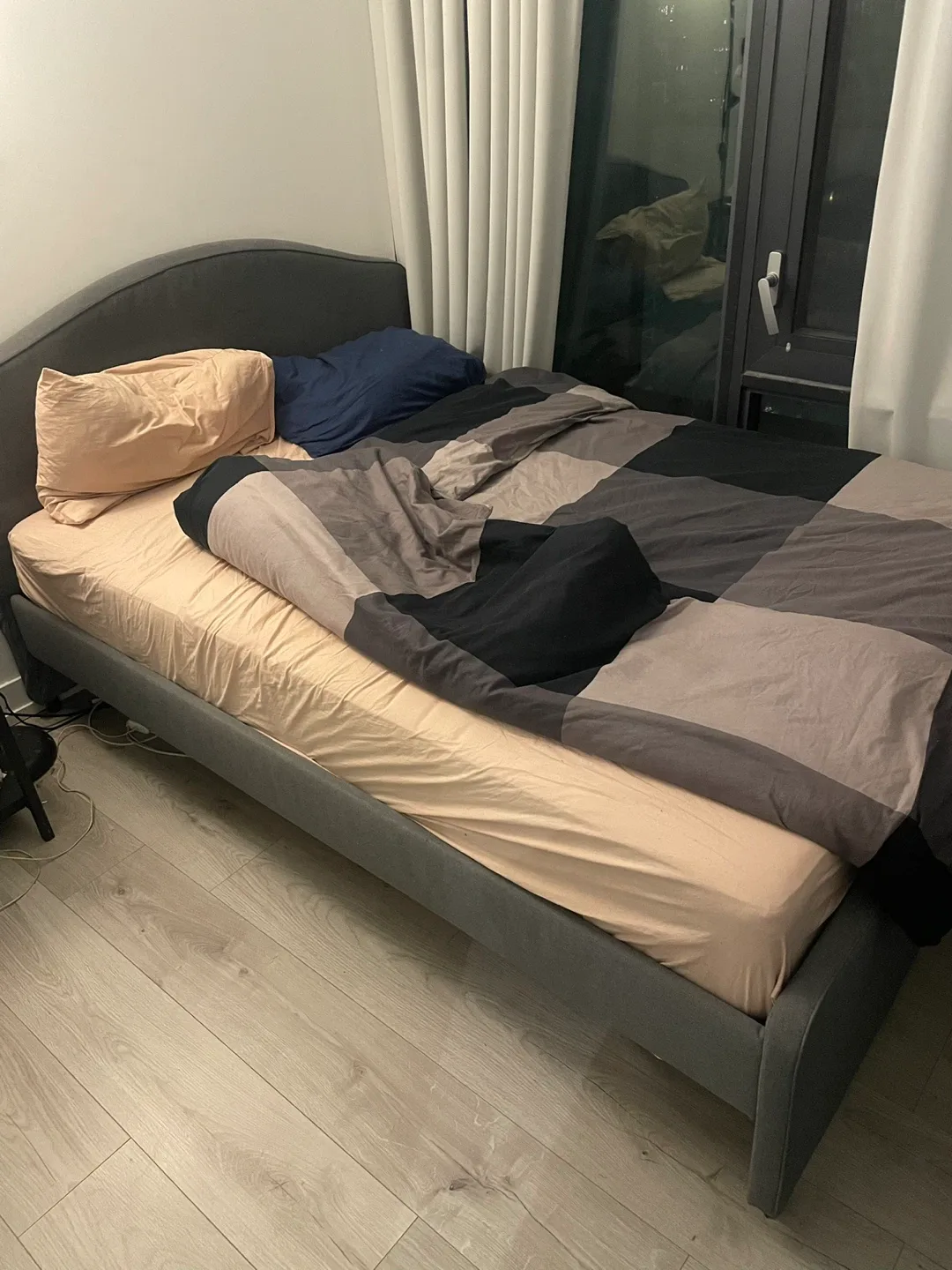 Double Bed Frame - Grey