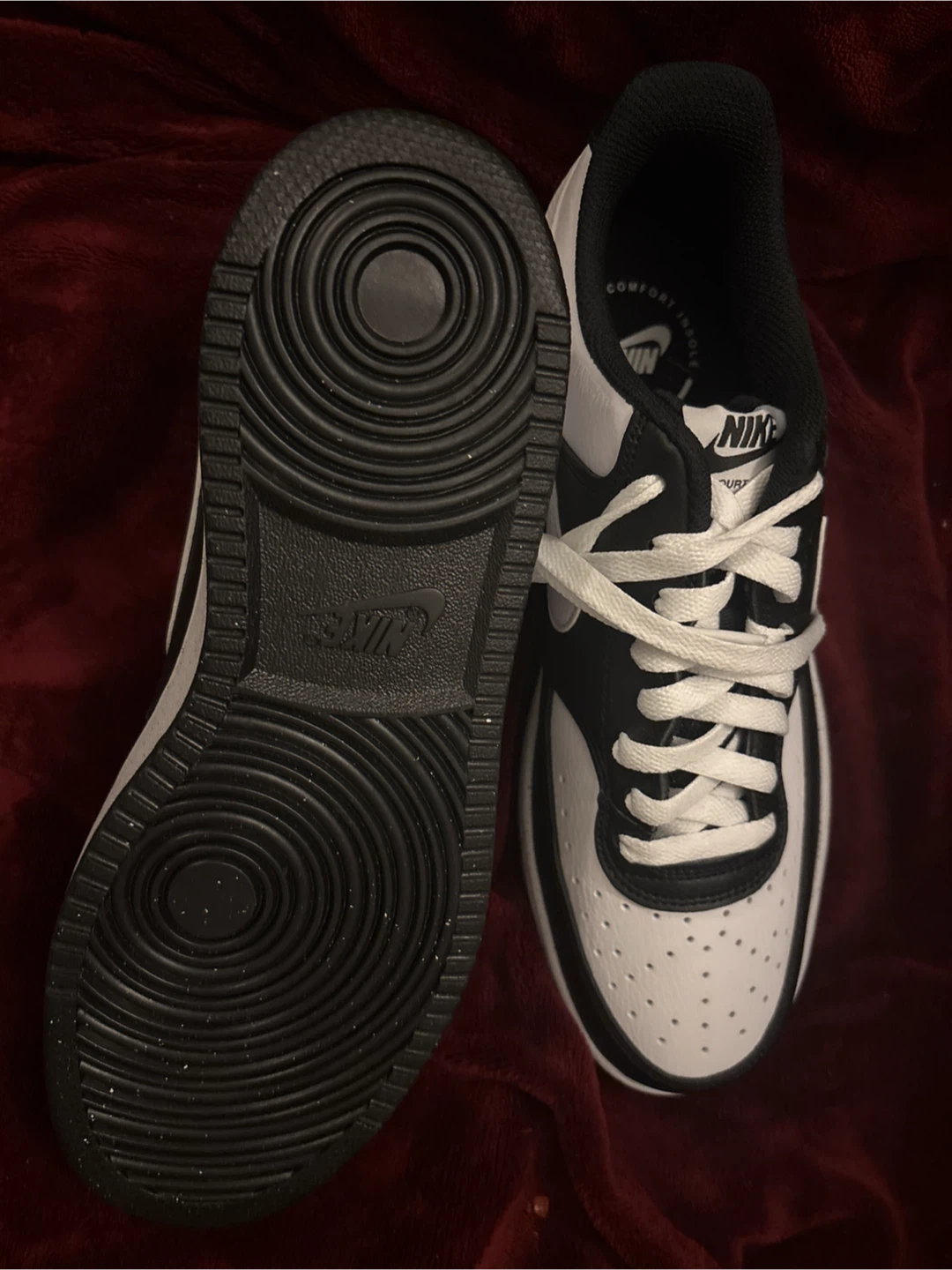 Nike Court Vision Low Shoes - Black & White - photo 2