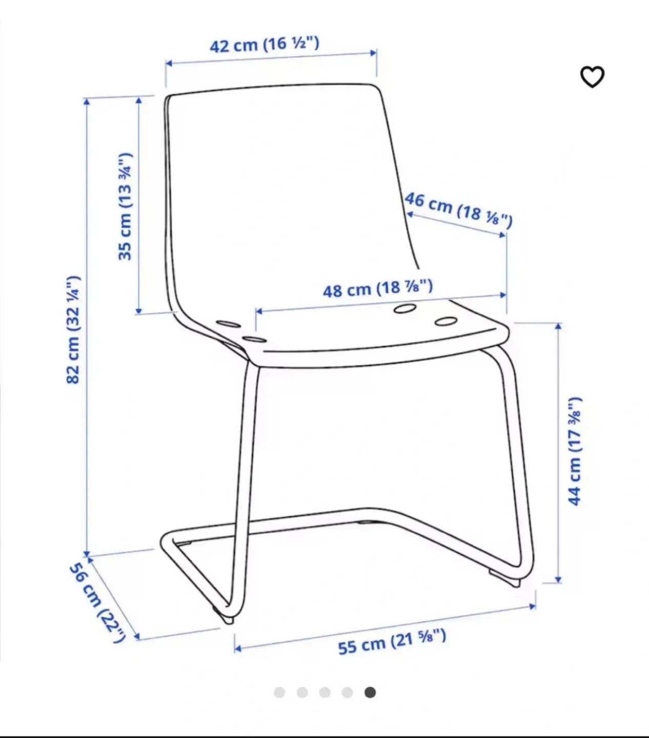 1 IKEA Smoke Grey Acrylic Dining Chair image indicator(3)