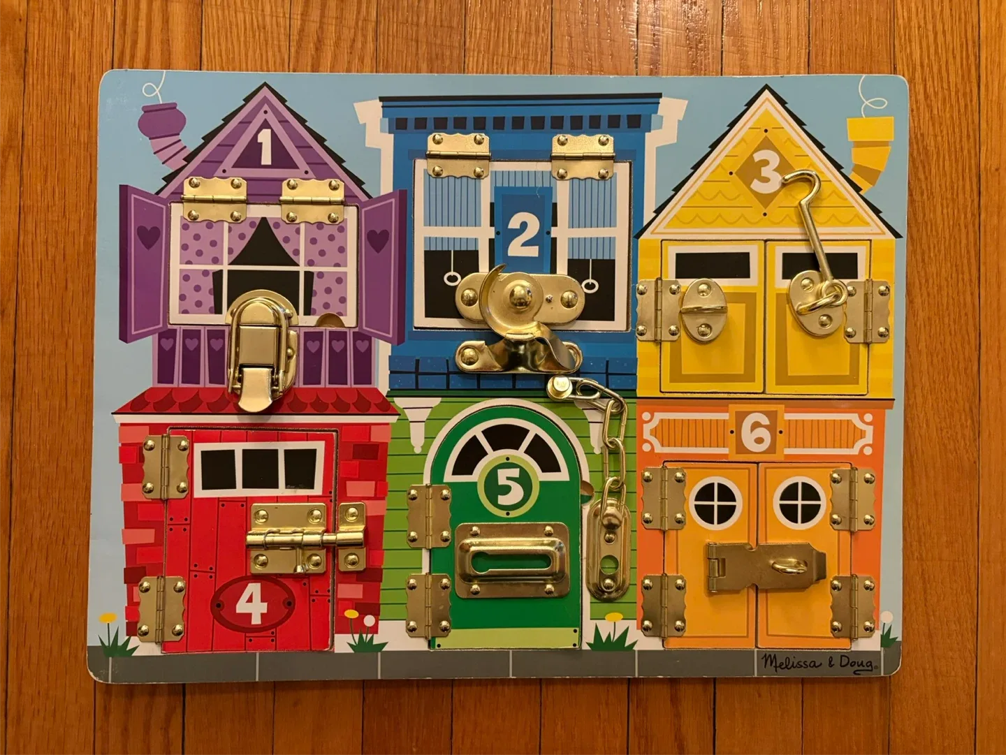 Melissa & Doug Latches Wooden Activity Board