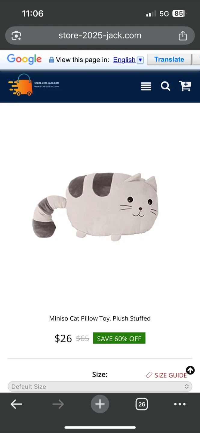 Miniso Cat Pillow Plush Stuffed Toy image indicator(3)
