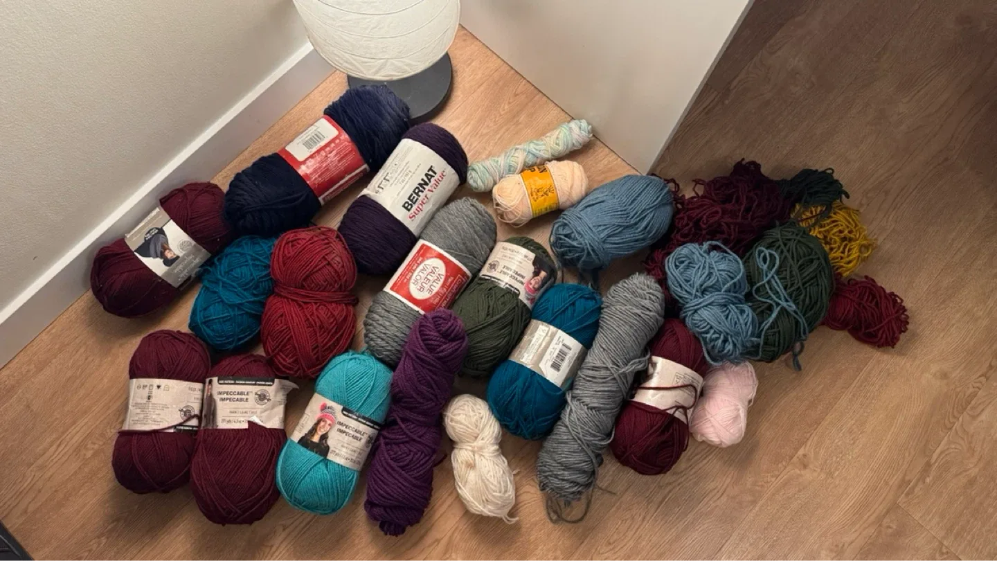 Big yarn destash bundle (Michael’s)