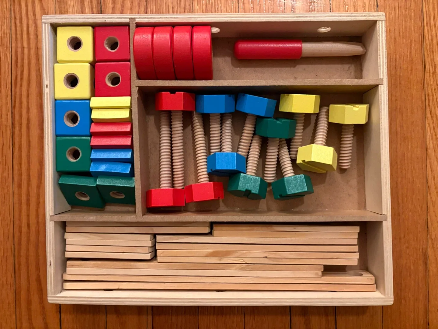 Melissa & Doug Wooden Construction Building Set