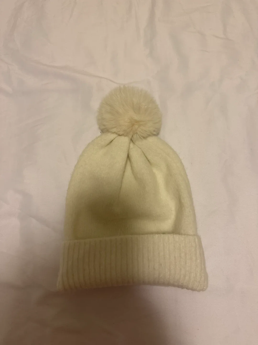 Two Winter Beanies - Cream and Grey image indicator(3)