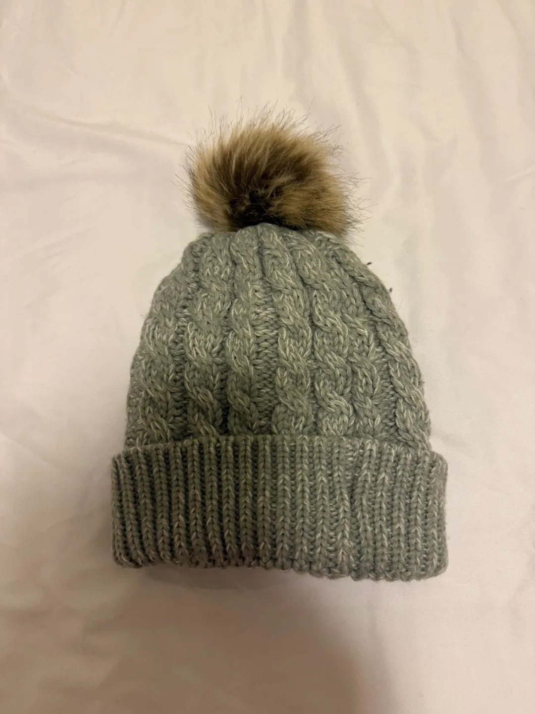 Two Winter Beanies - Cream and Grey image indicator(2)