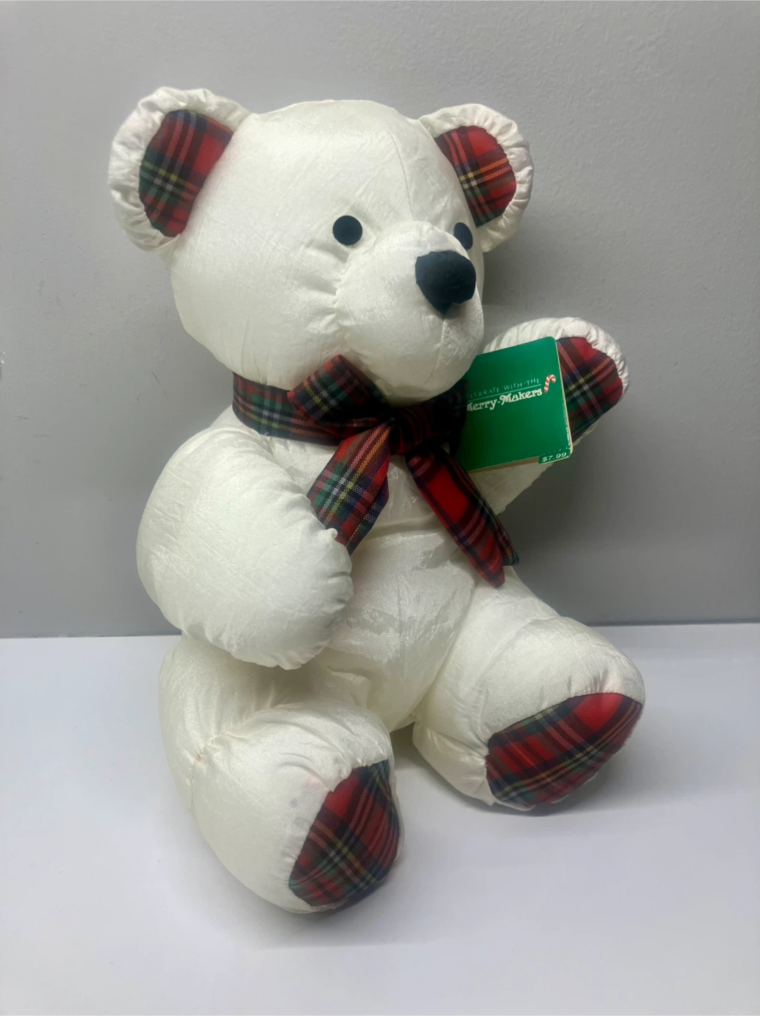 Vintage 1993 Gibson Greetings Plush Holiday Bear 14” -  With Tag