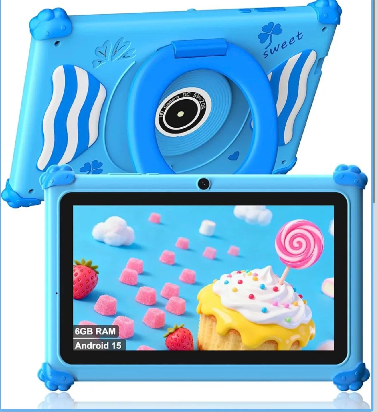 Kids Tablet 7” Android 15, 2.4G+5G WiFi6, Penta Core 6GB RAM image indicator(3)