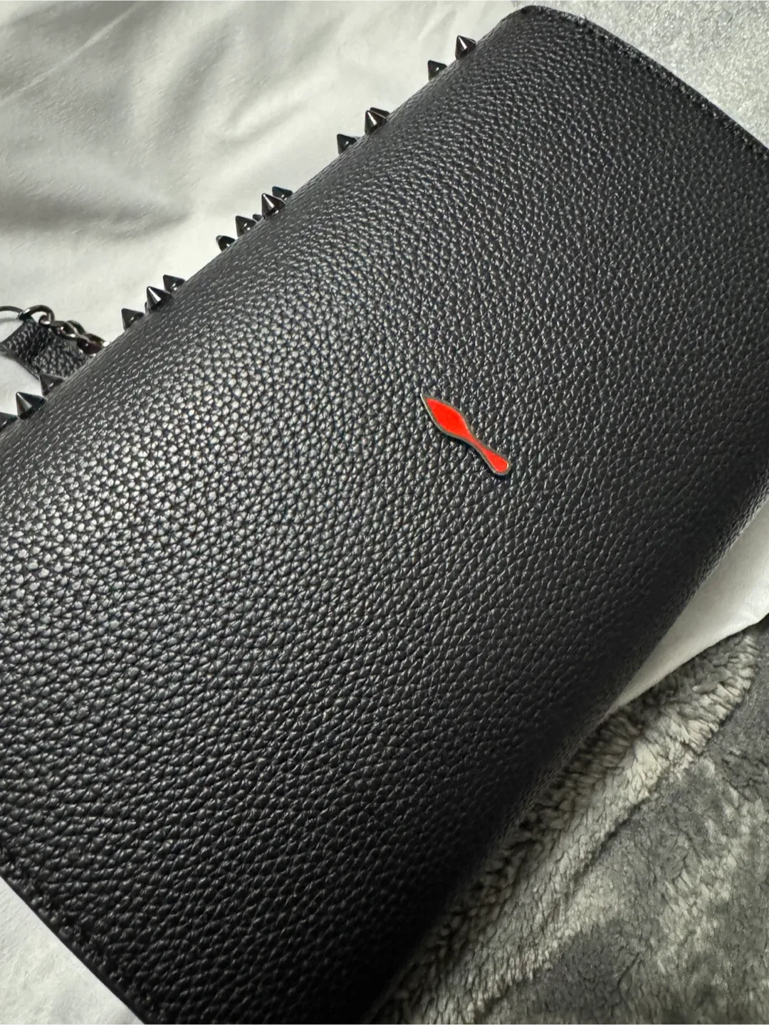 Louboutin Black Leather Wallet on Chain image indicator(6)