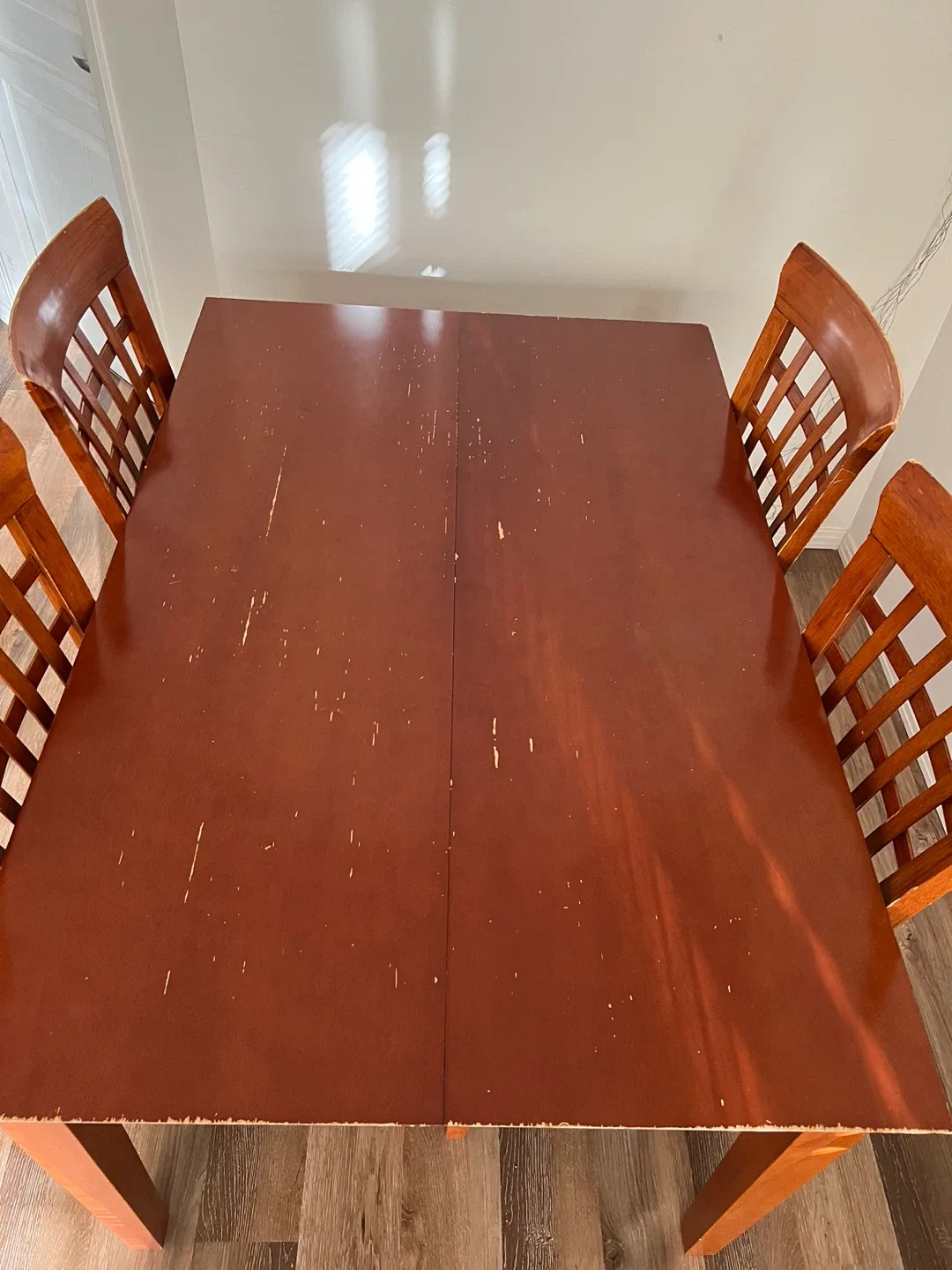 Wooden Dining Table Set with 4 Chairs image indicator(2)