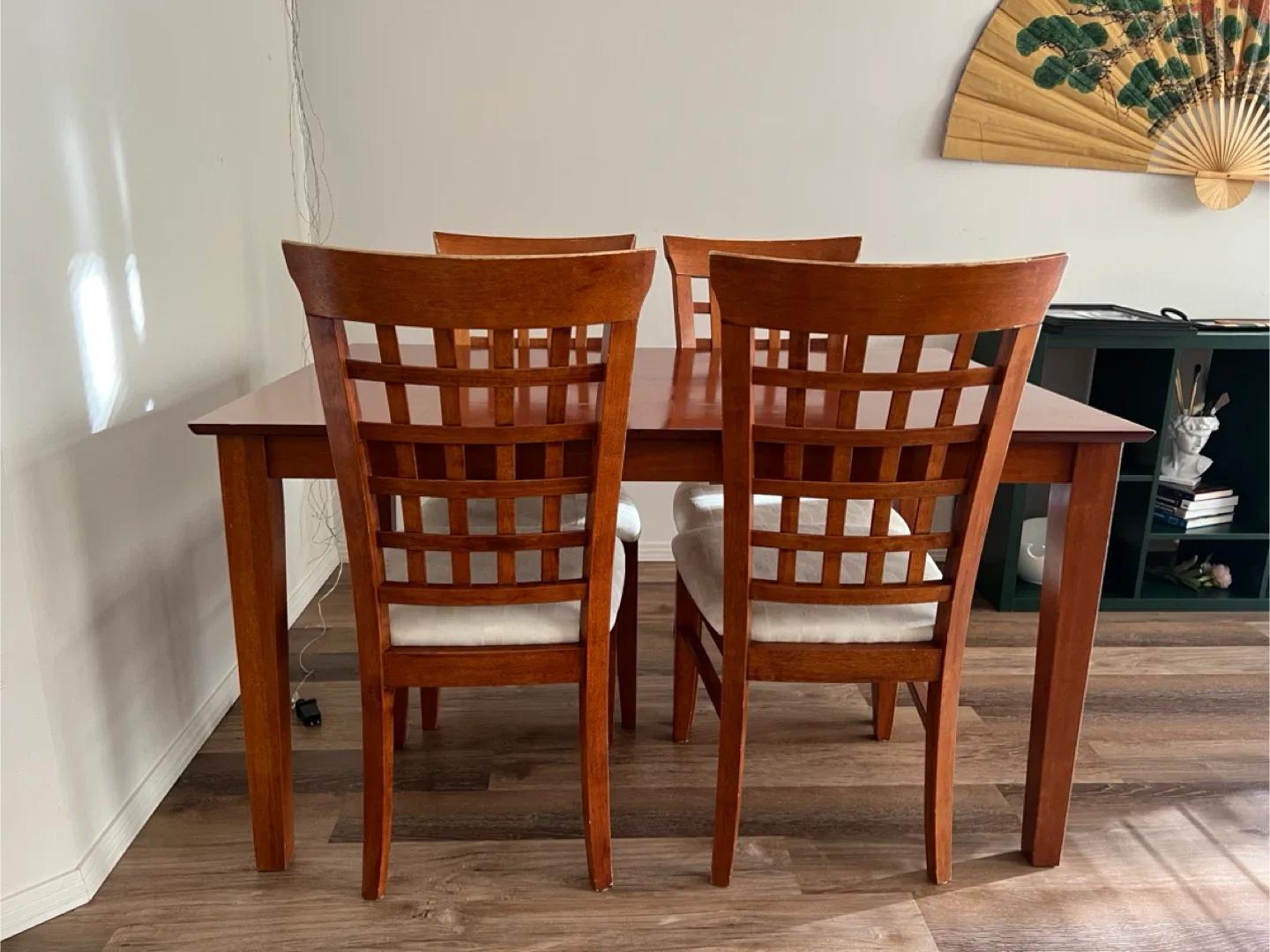 Wooden Dining Table Set with 4 Chairs image indicator(3)