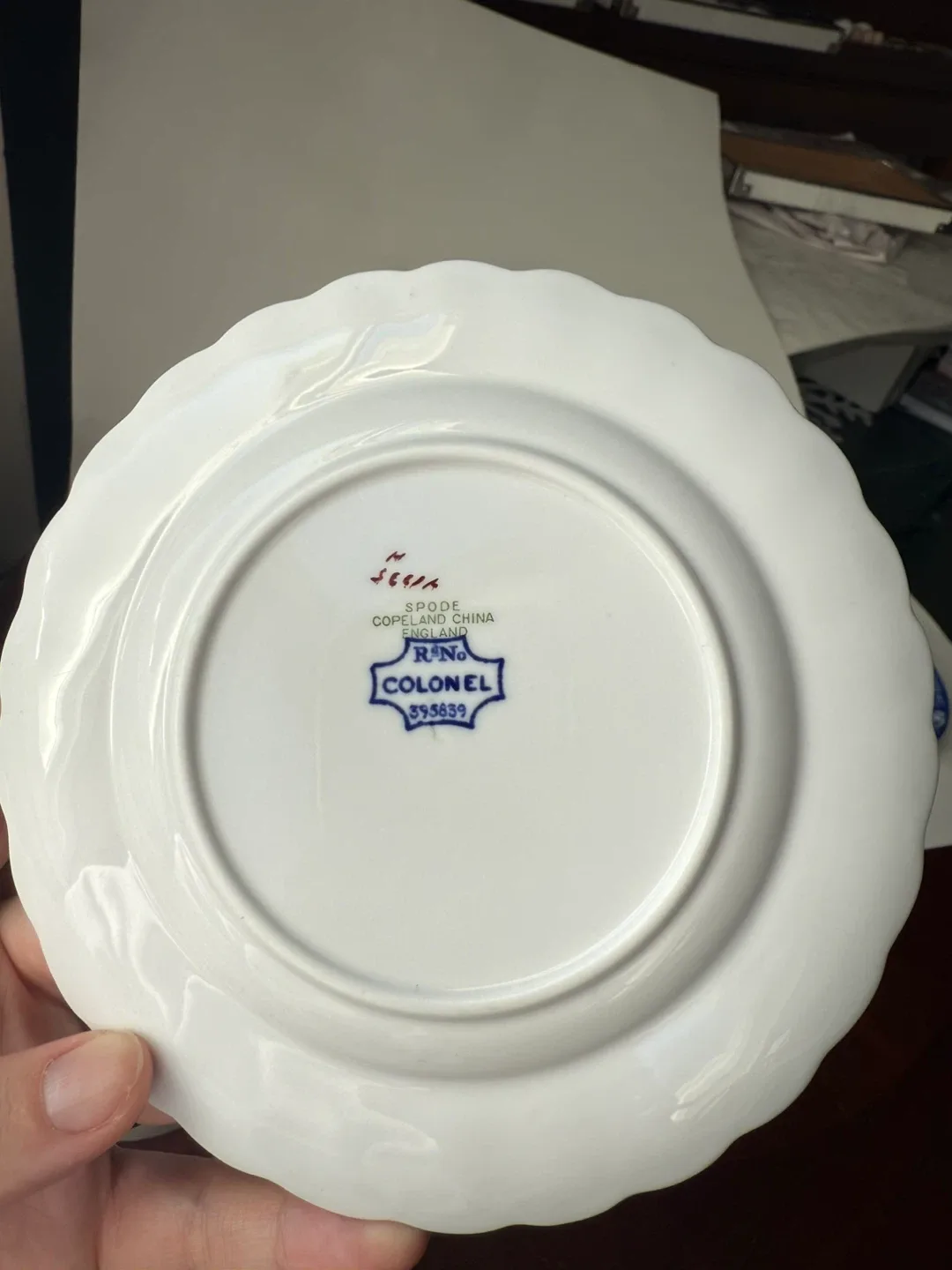 Assorted blue & white vintage small plates image indicator(3)