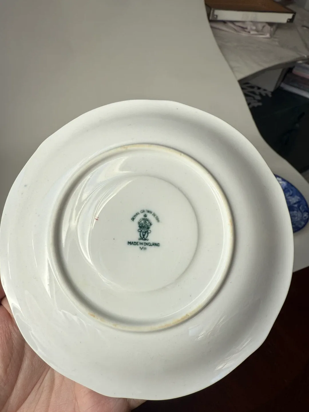 Assorted blue & white vintage small plates image indicator(9)