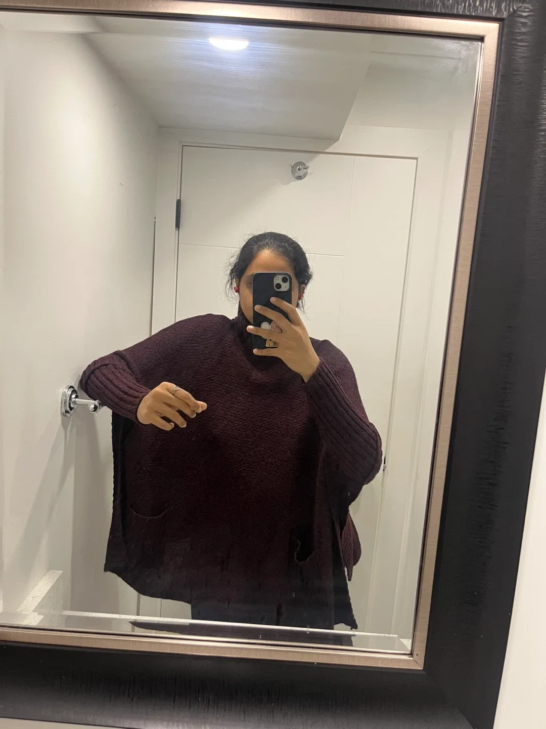 Poncho Style Sweater Top