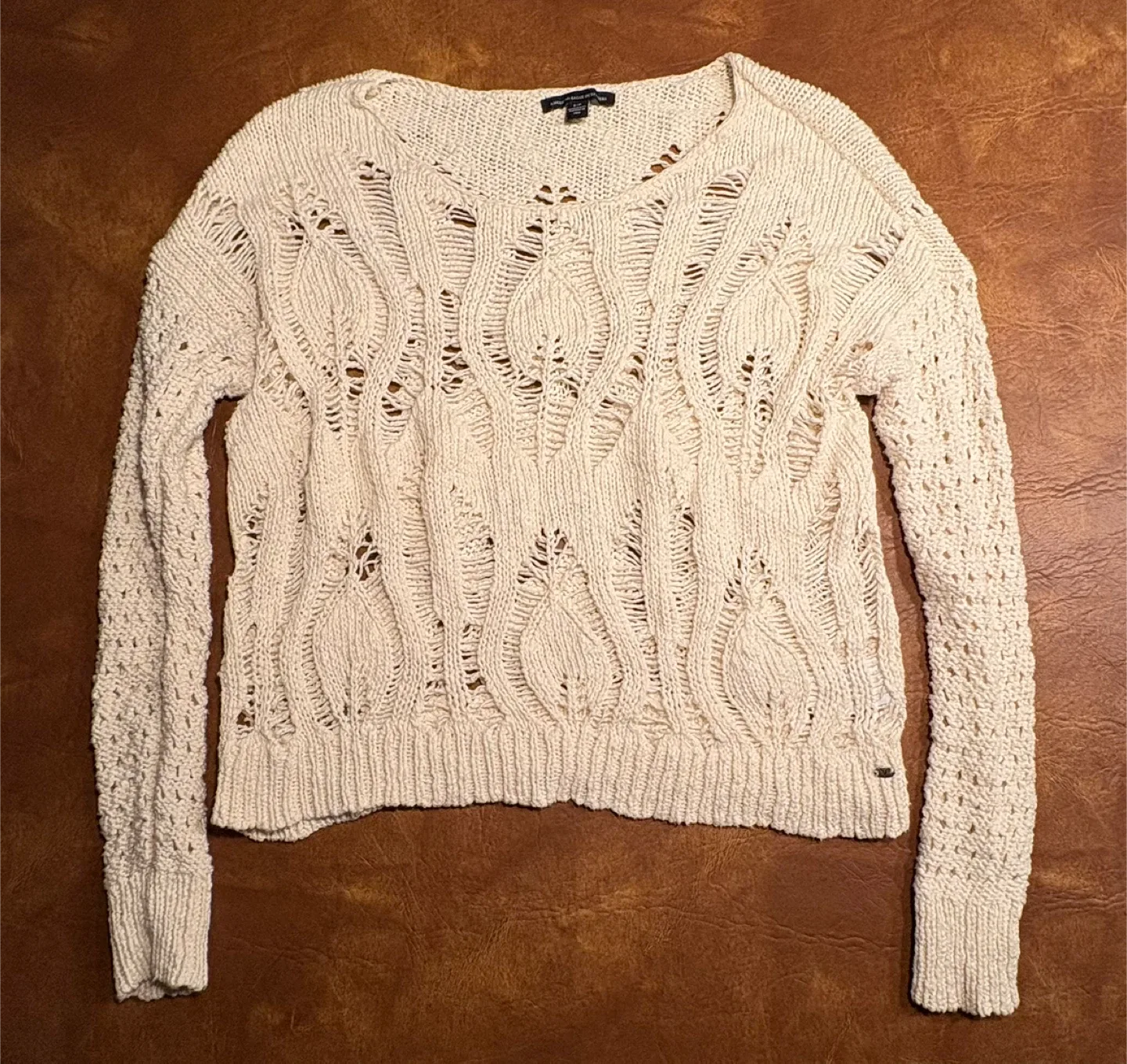 Distressed Knit Sweater