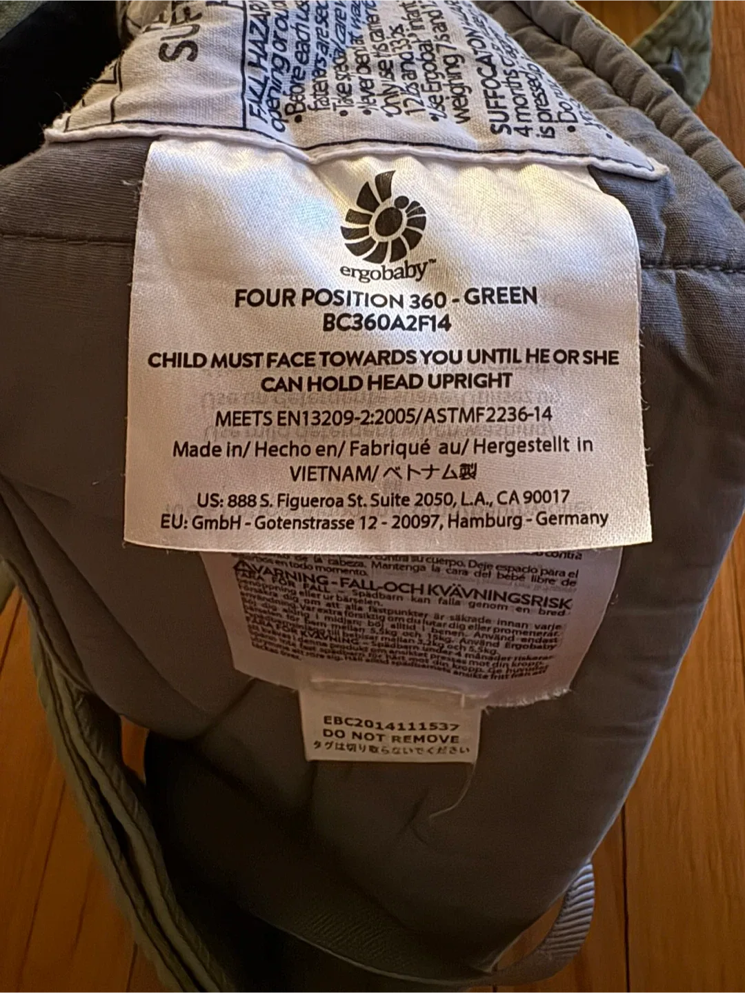 Ergobaby Four Position 360 Carrier - Green image indicator(2)