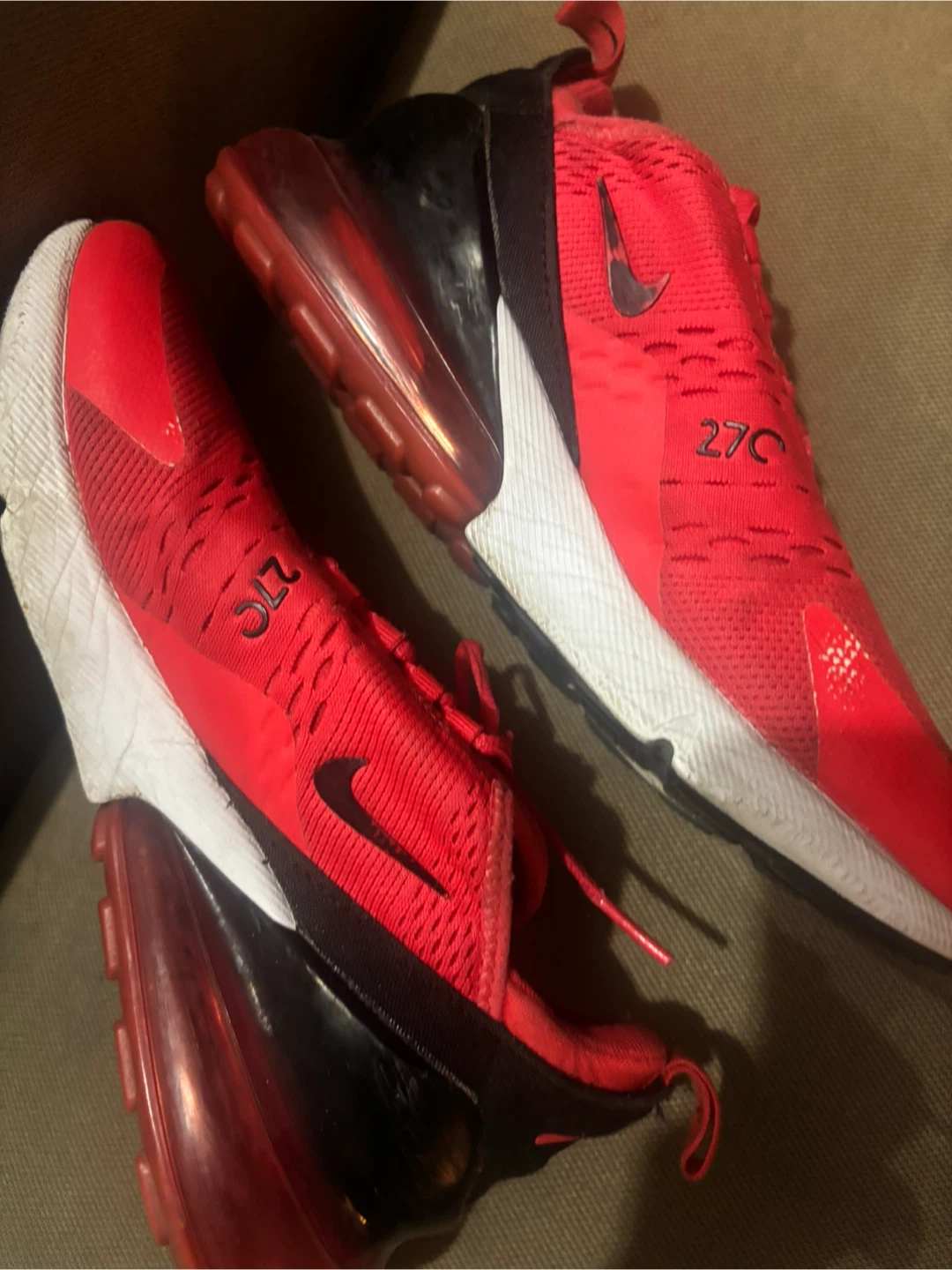 Nike Air Max 270 Red, Size 8.5 - photo 4