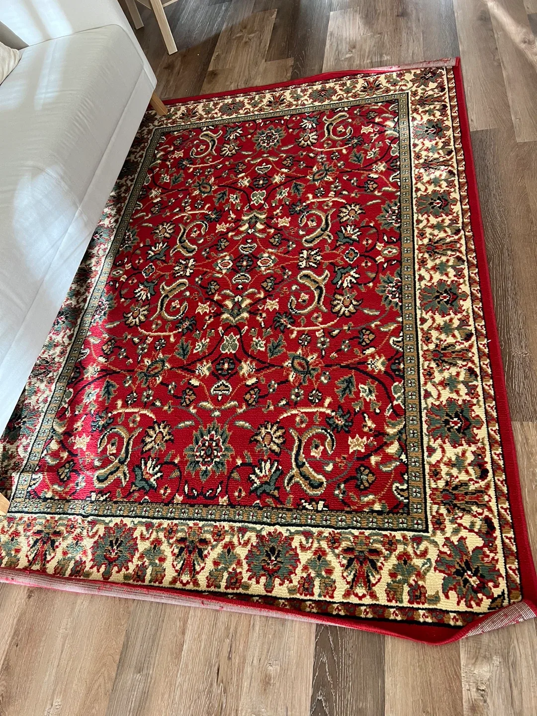 Red Floral Area Rug image indicator(2)