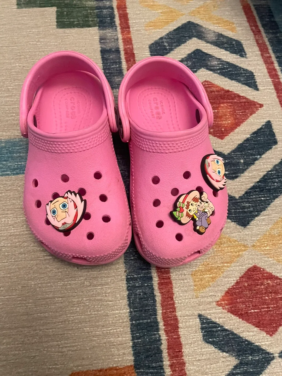 Pink Crocs, Size 9