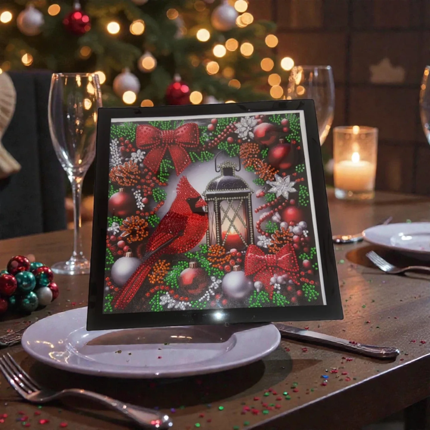 Cardinal Christmas Diamond Art Painting image indicator(3)