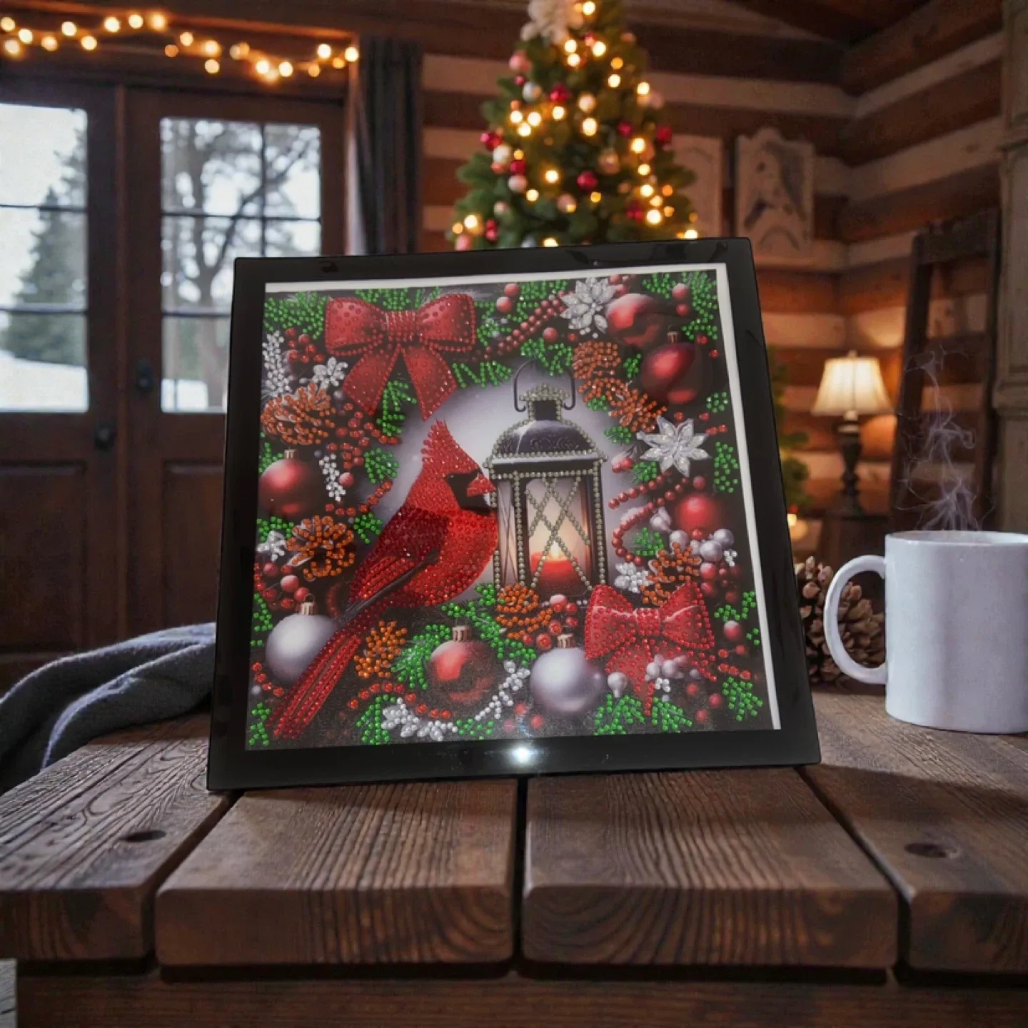 Cardinal Christmas Diamond Art Painting